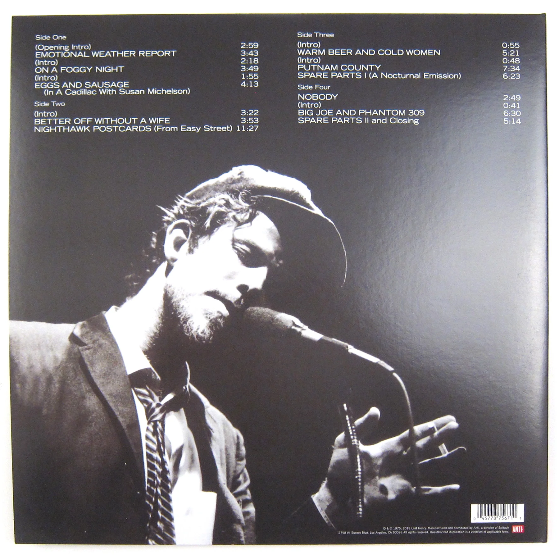 Tom Waits: Nighthawks At The Diner (180g, Clear Colored Vinyl) Vinyl 2LP - Image 3