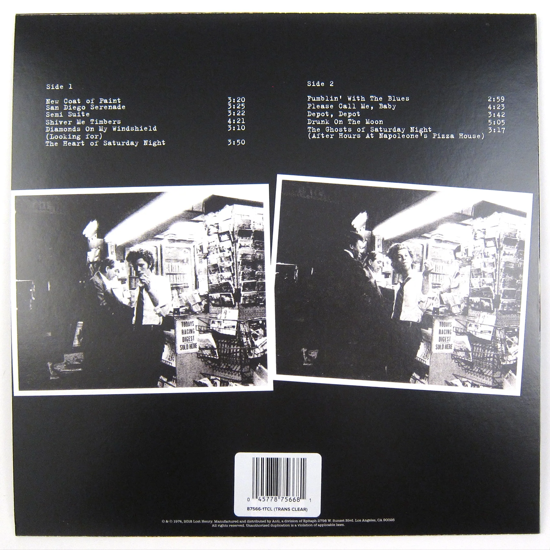 Tom Waits: The Heart Of Saturday Night (180g, Clear Colored Vinyl) Vinyl LP - Image 3