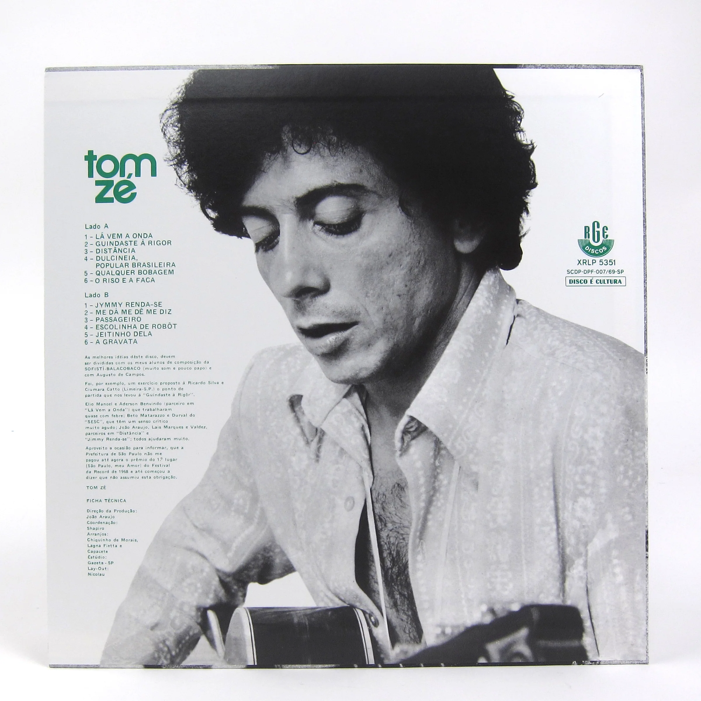 Tom Ze: Tom Ze Vinyl LP - Image 2