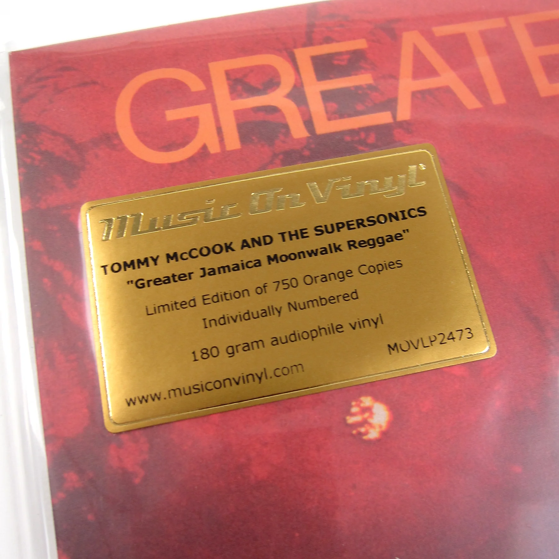 Tommy McCook & The Supersonics: Greater Jamaica Moonwalk Reggae (Music On Vinyl 180g, Colored Vinyl) Vinyl LP - Image 4