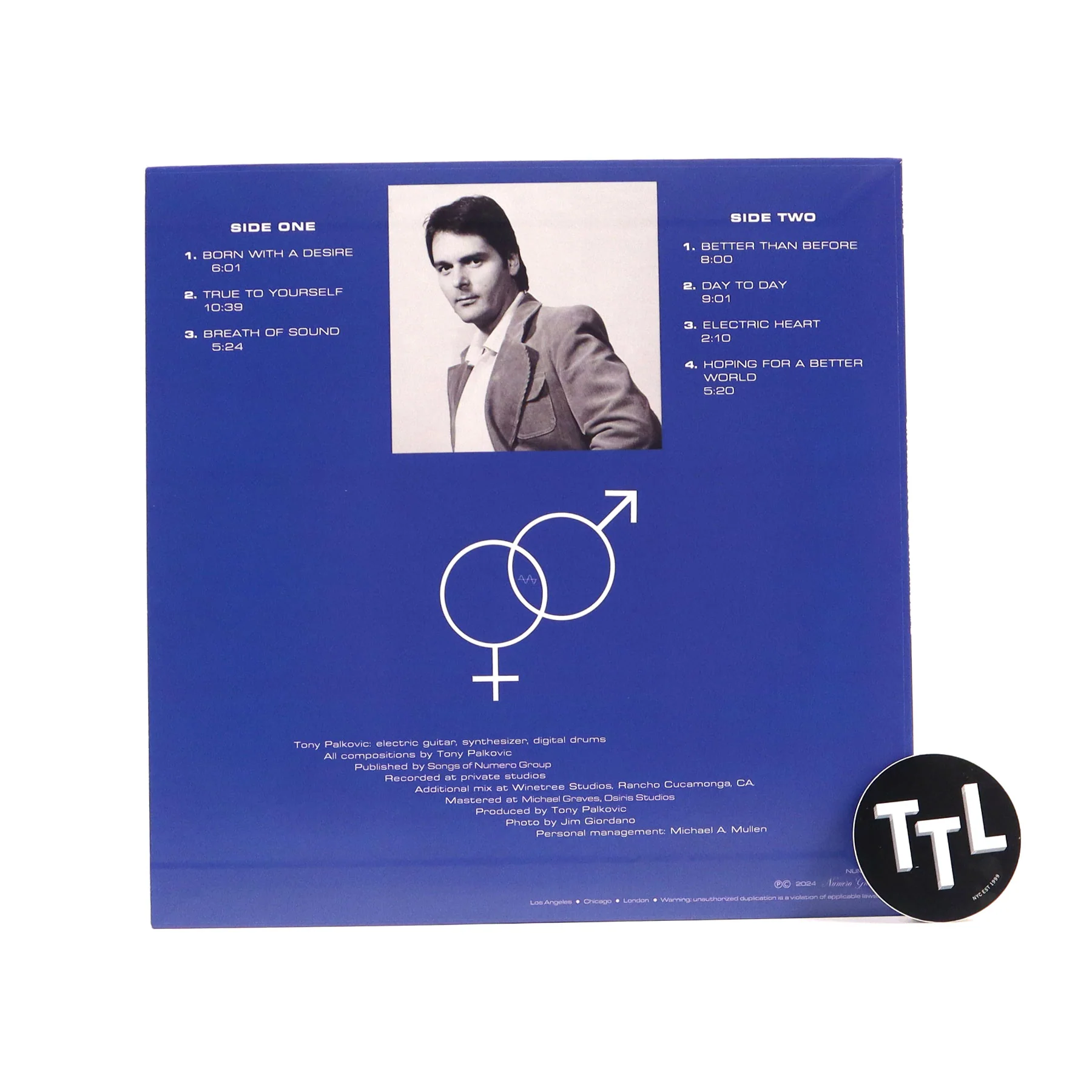 Tony Palkovic: Born With A Desire (Colored Vinyl) Vinyl LP - Image 3
