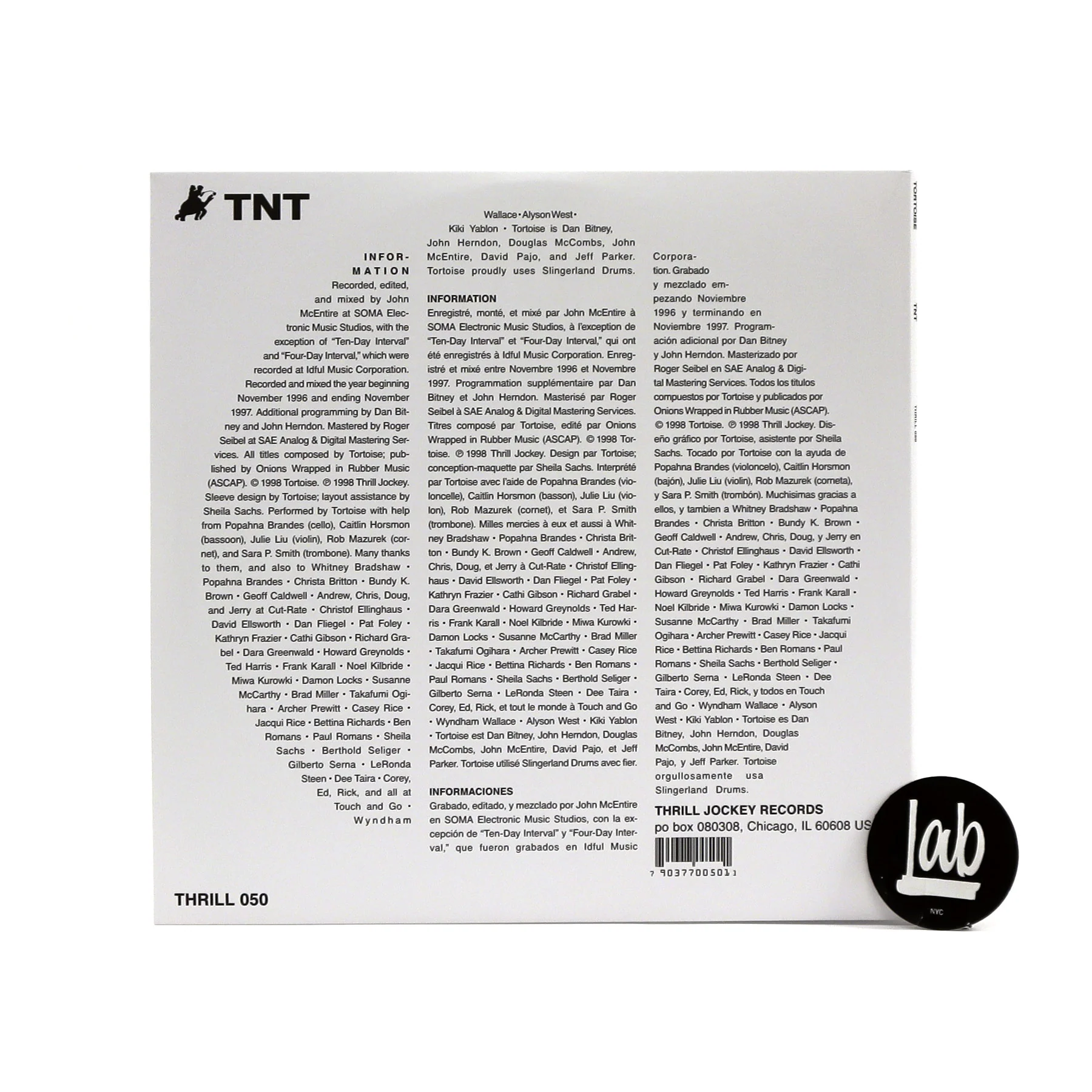 Tortoise: TNT Vinyl 2LP - Image 3