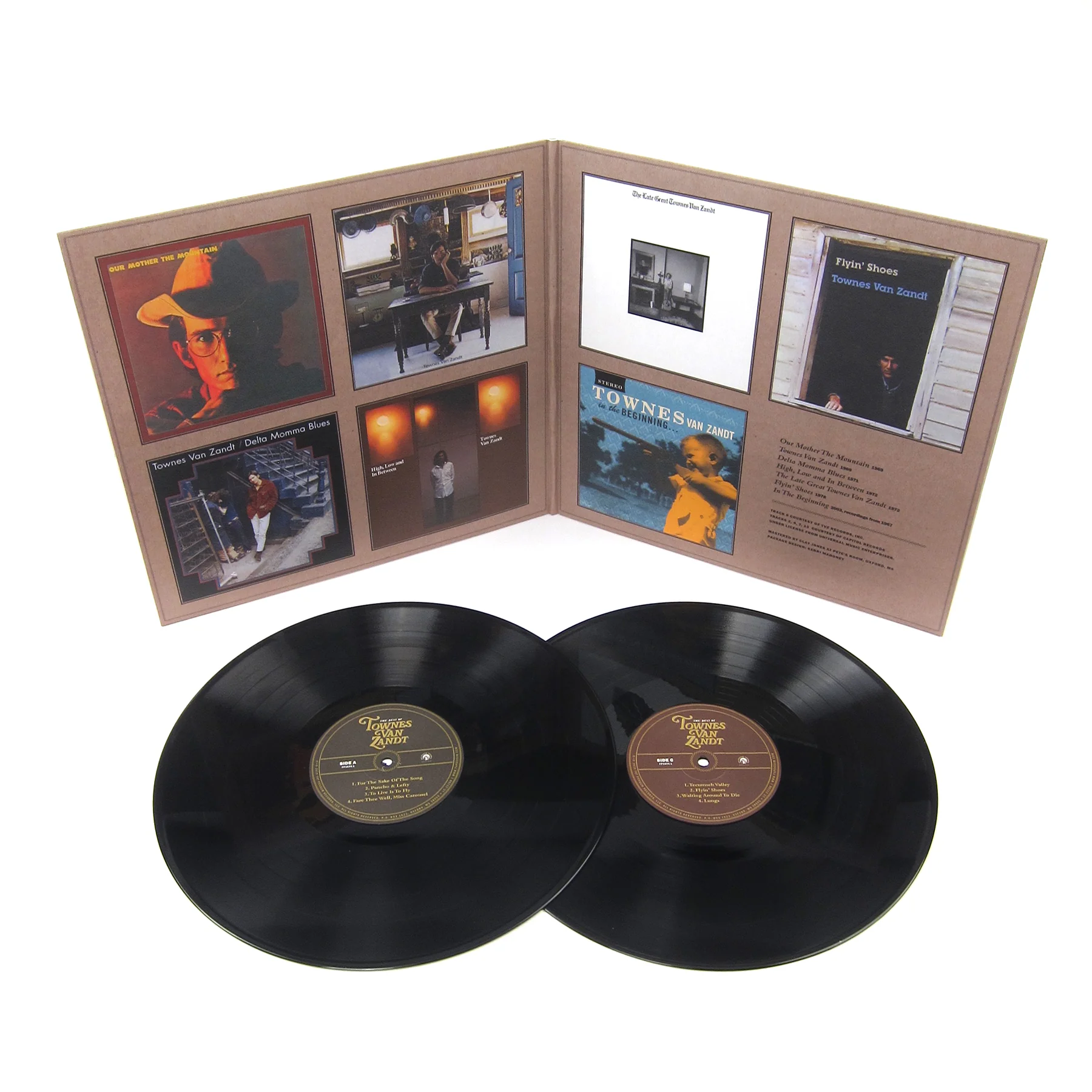 Townes Van Zandt: Best Of Townes Van Zandt Vinyl 2LP - Image 2