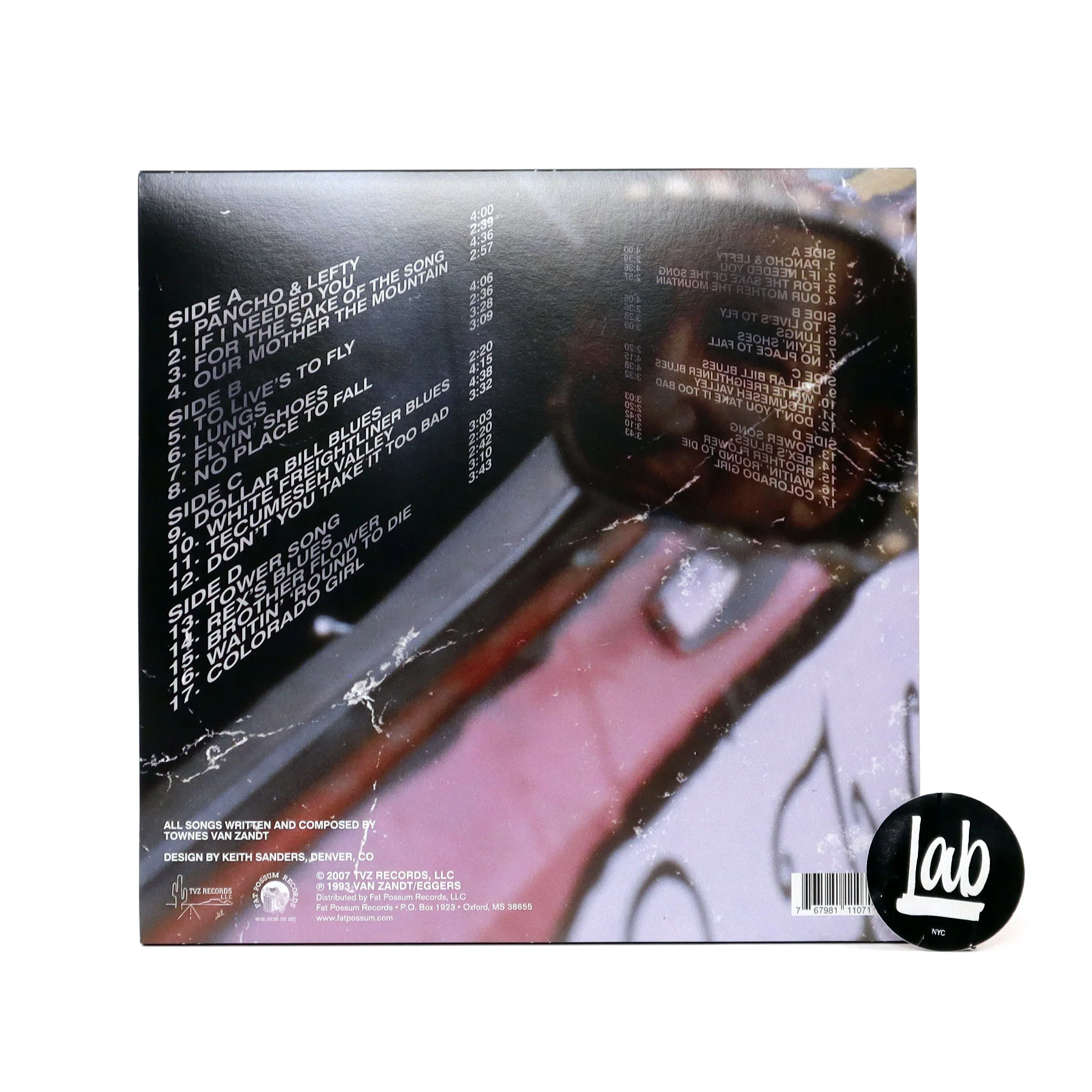 Townes Van Zandt: Rear View Mirror Vinyl 2LP - Image 3