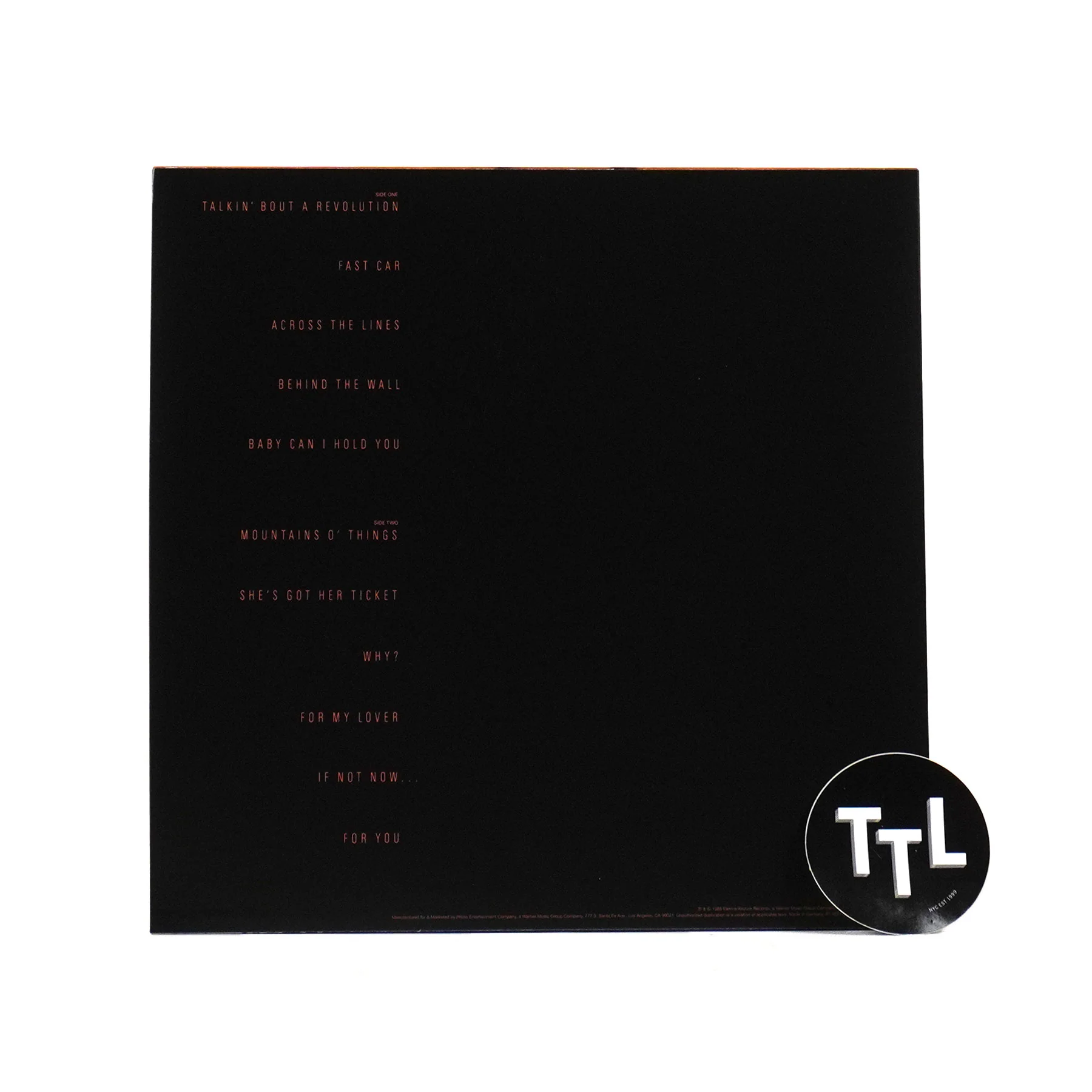 Tracy Chapman: Tracy Chapman (180g) Vinyl LP - Image 3