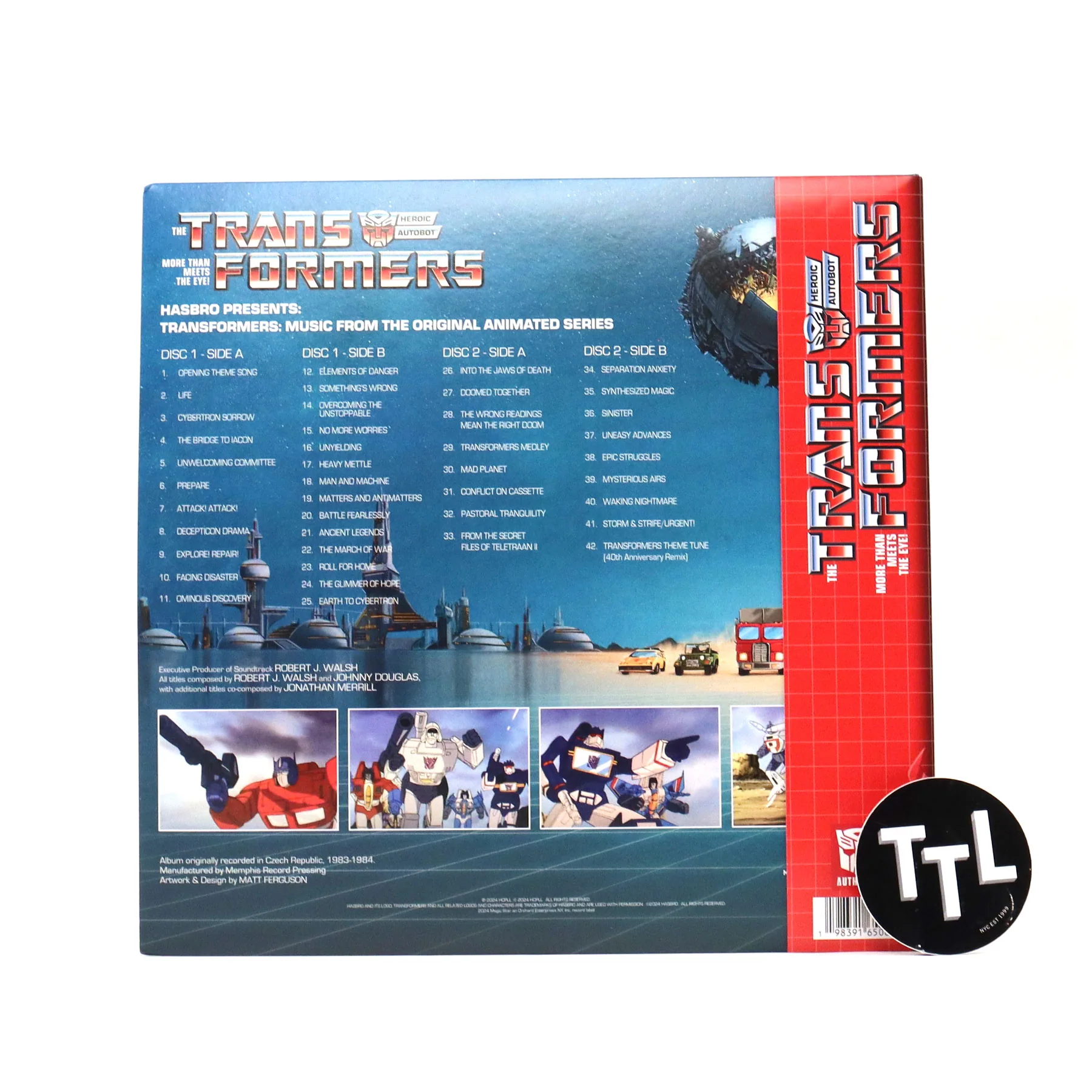 Transformers: Hasbro Presents - Music From The Original Animated Series Vinyl 2LP - Image 3