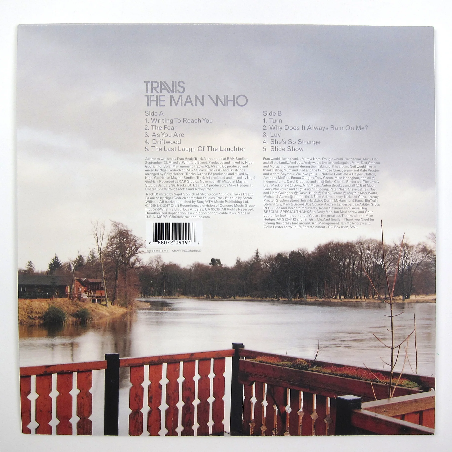 Travis: The Man Who Vinyl LP - Image 3