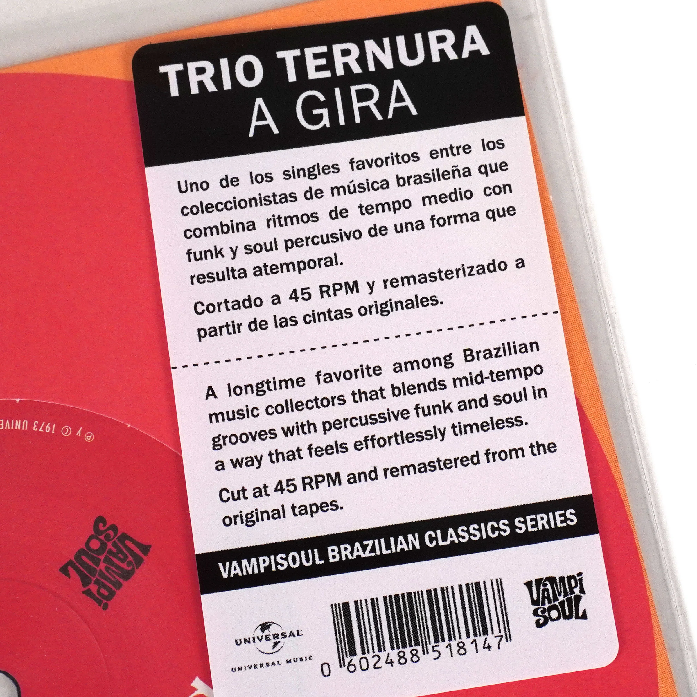 Trio Ternura: A Gira / Last Tango In Paris Vinyl 7" - Image 4