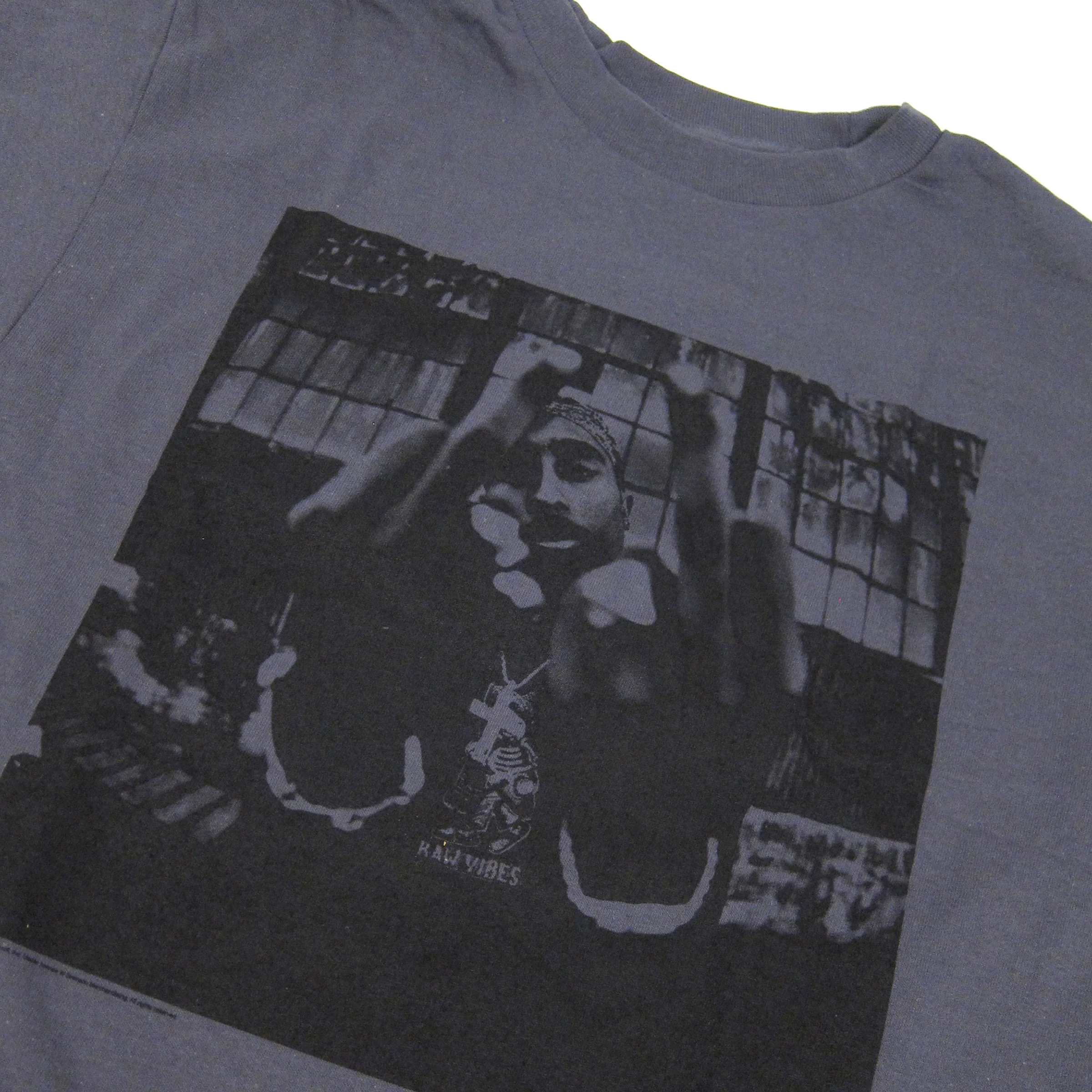 2Pac: Bold Army Shirt - Charcoal - Image 2