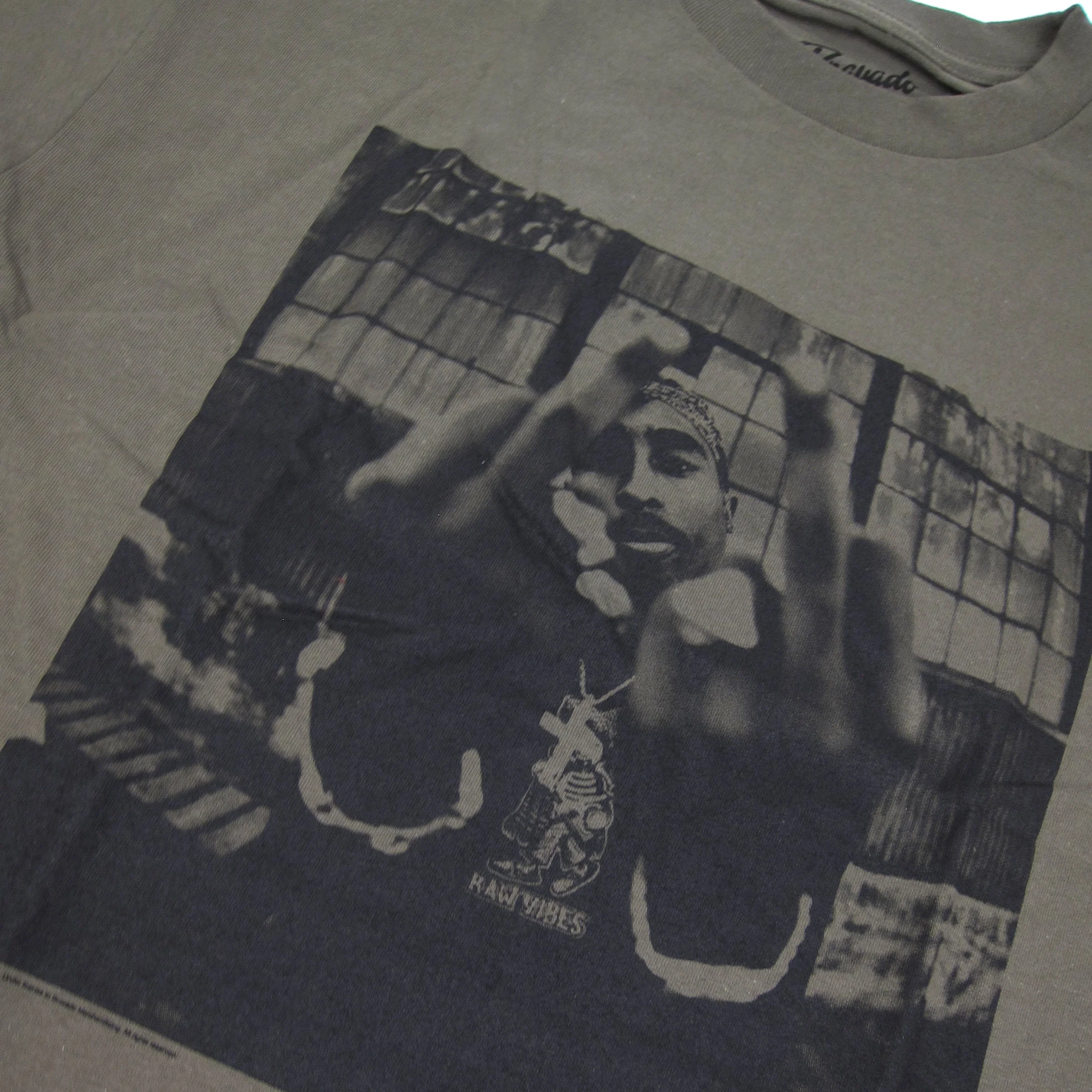 2Pac: Bold Army Shirt - Olive - Image 2