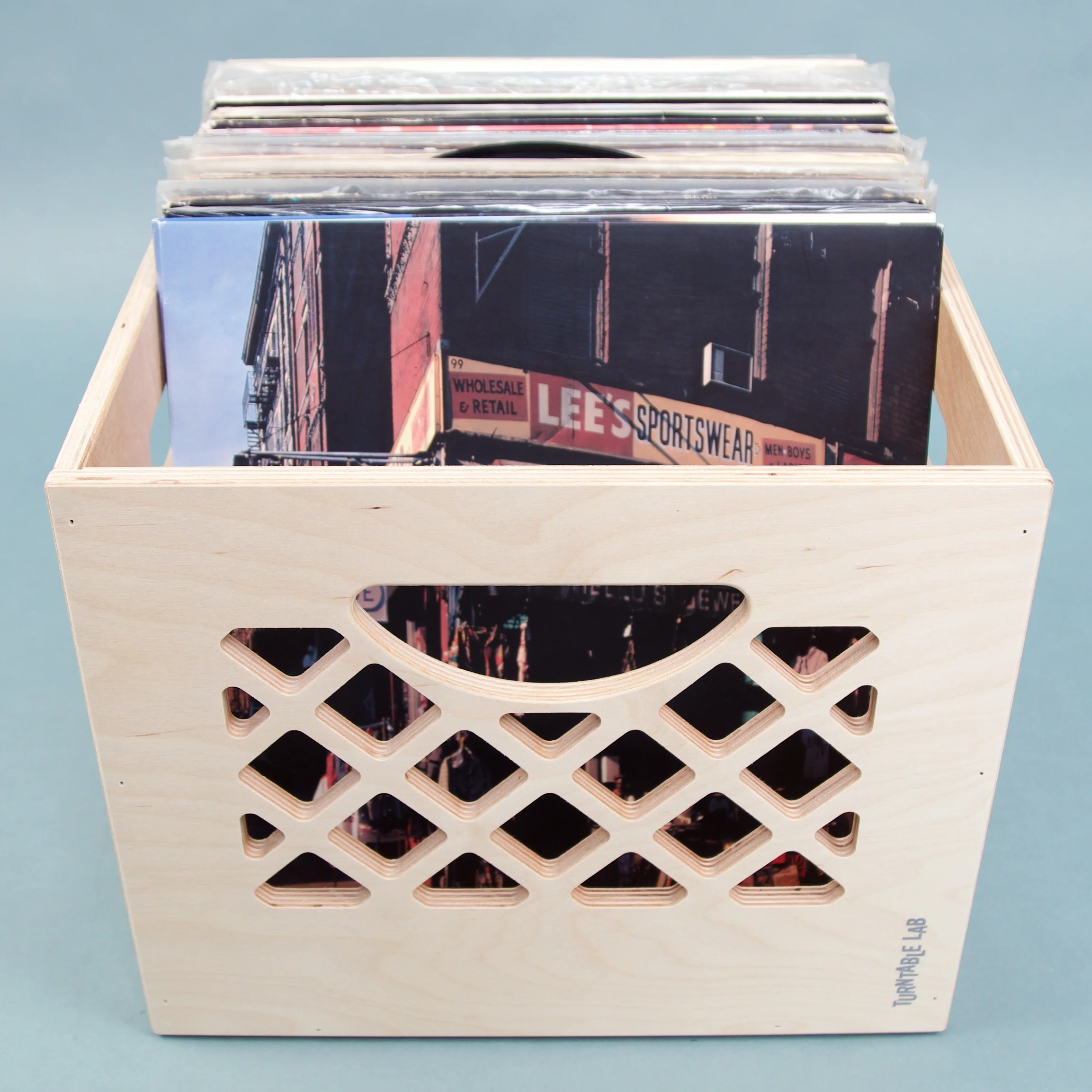 Turntable Lab: Classic Wooden Record Storage Crate - Image 2