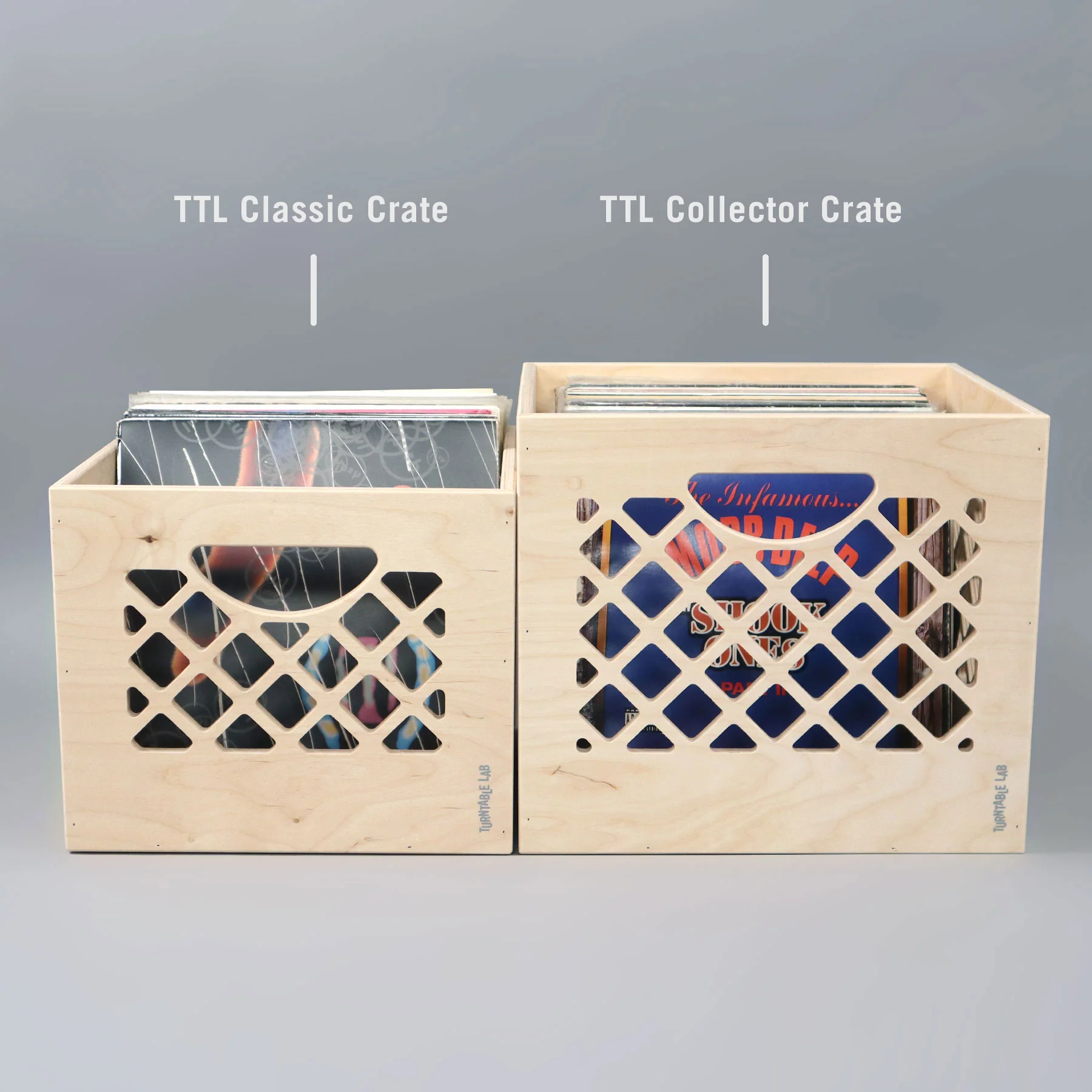 Turntable Lab: Classic Wooden Record Storage Crate - Image 5