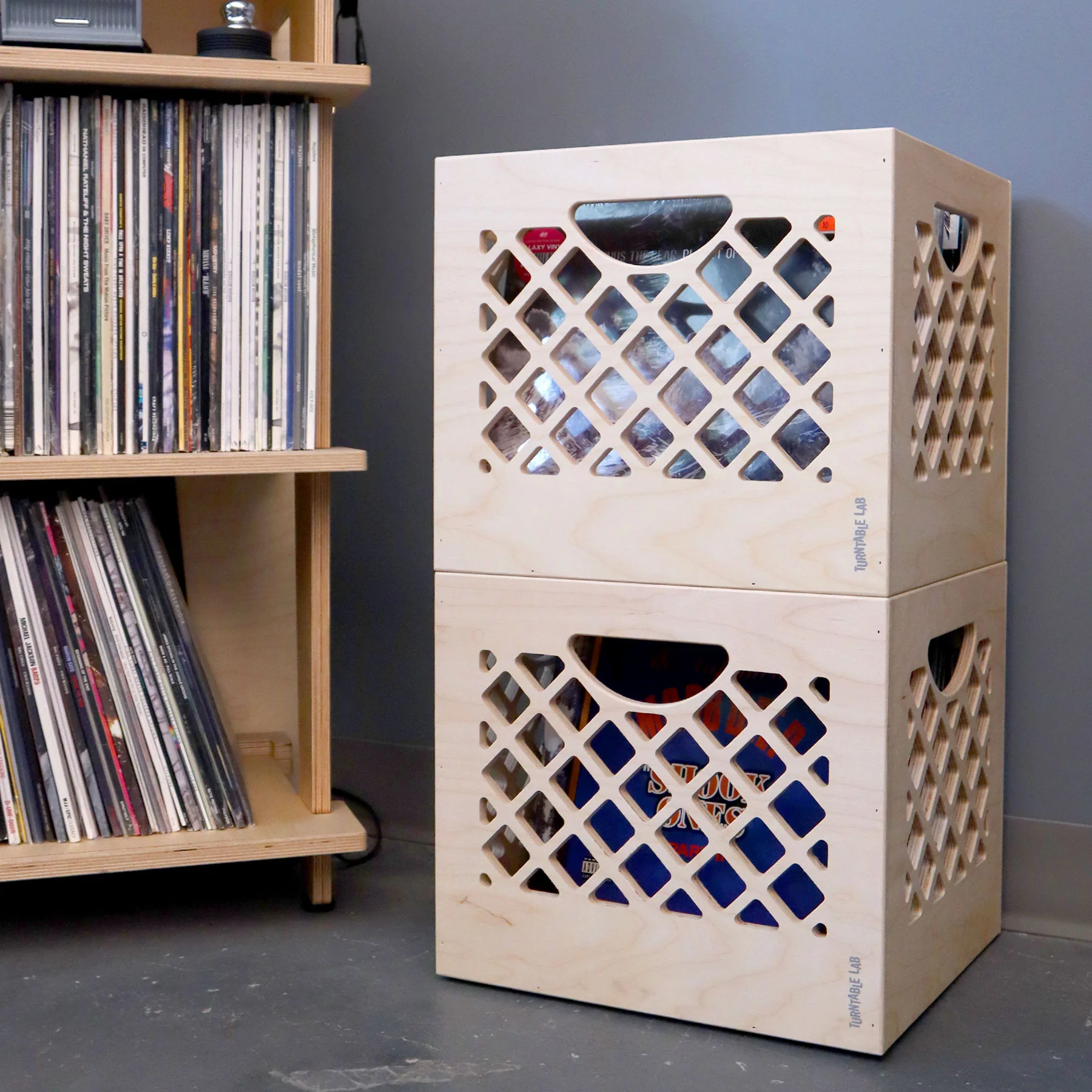 Turntable Lab: Collector Wooden Record Storage Crate - Image 2