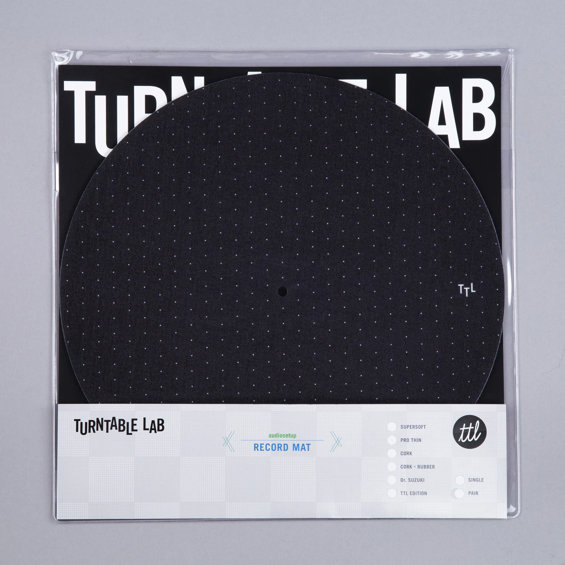Turntable Lab: Dot Pattern Slipmat Record Mat - Black - Image 4