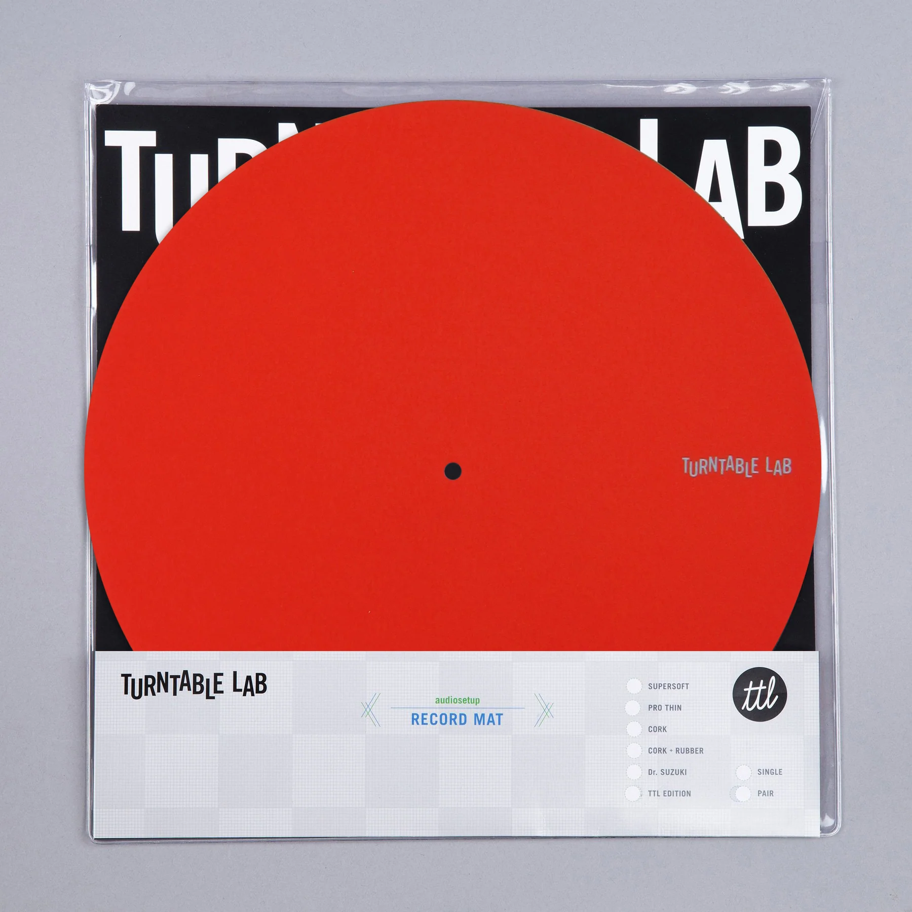 Turntable Lab: Pro Thin Slipmat Record Mats (Technics Style) - Red - Image 3