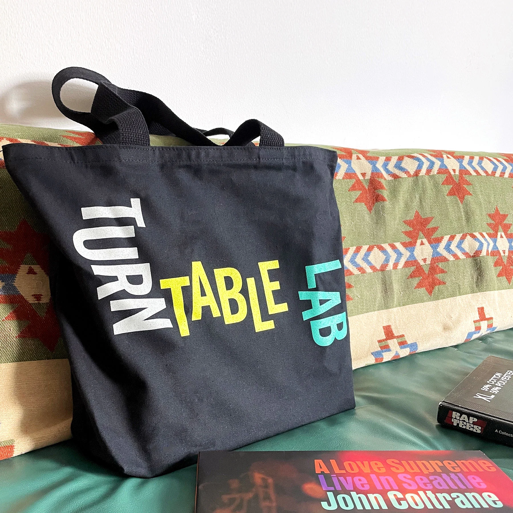 Turntable Lab: Revisited 02 Tote Bag - Black - Image 3