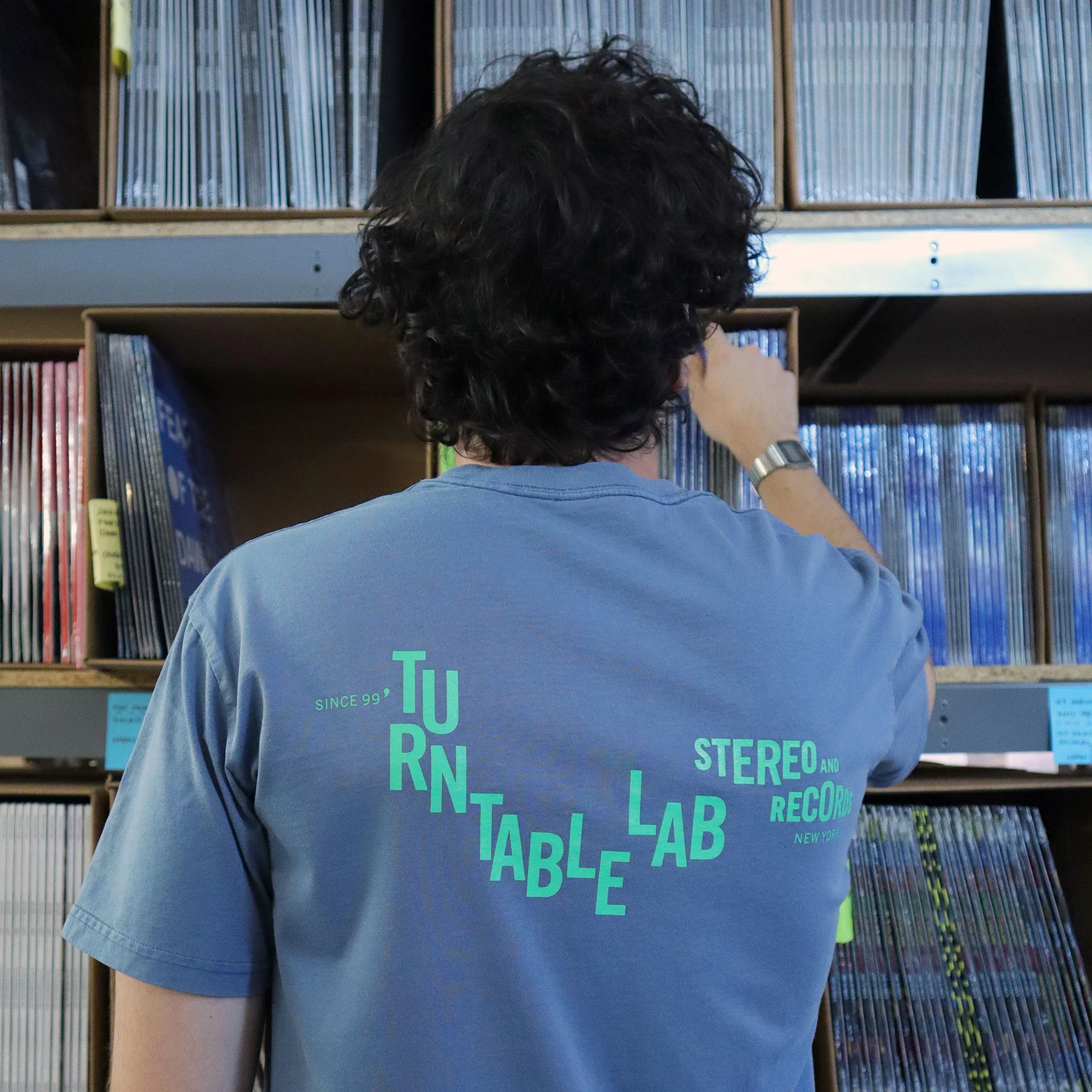 Turntable Lab: Stereo and Records 03 Shirt - Blue - Image 6