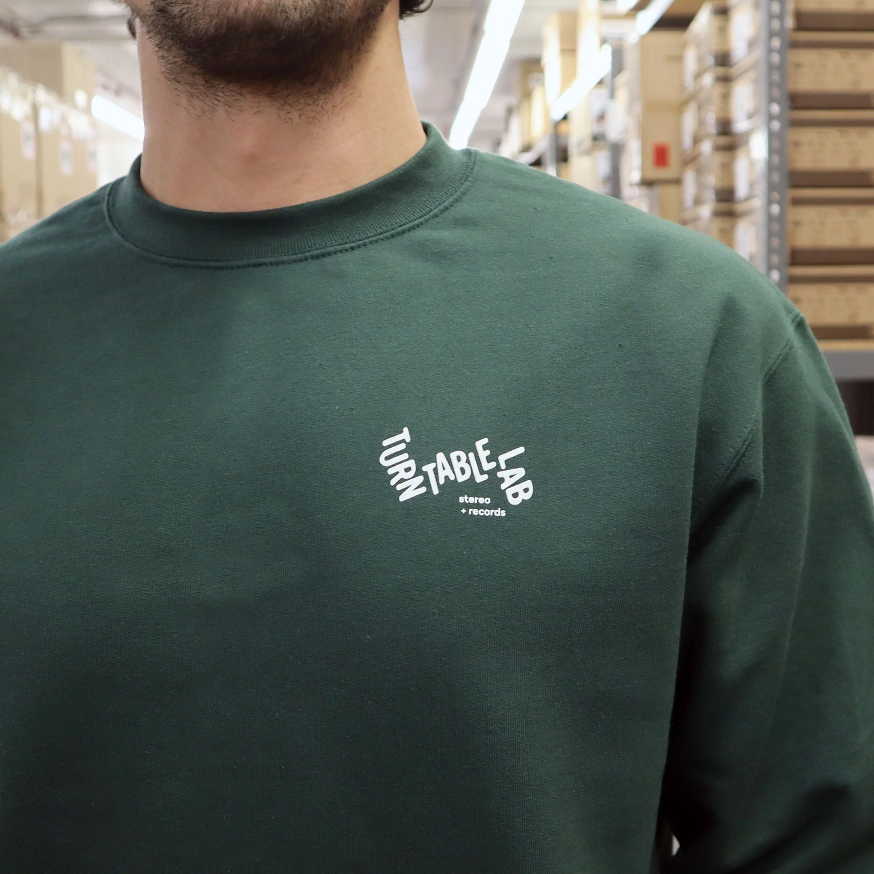Turntable Lab: Stereo + Records 02 Crewneck Sweatshirt - Image 7