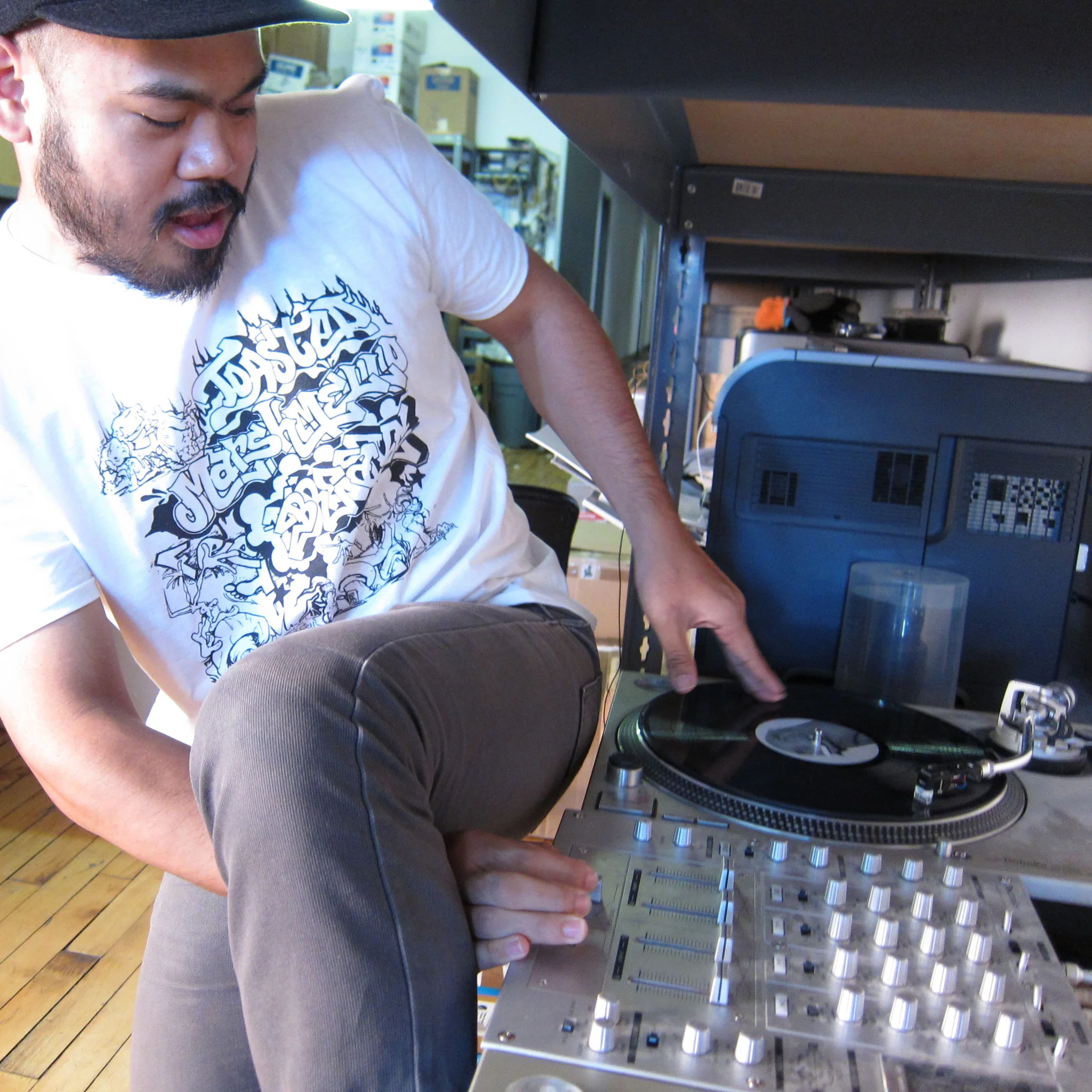Turntable Lab: Toasted Marshmallow Feet Braxe Shirt (TTL x Thud Rumble) - Image 5