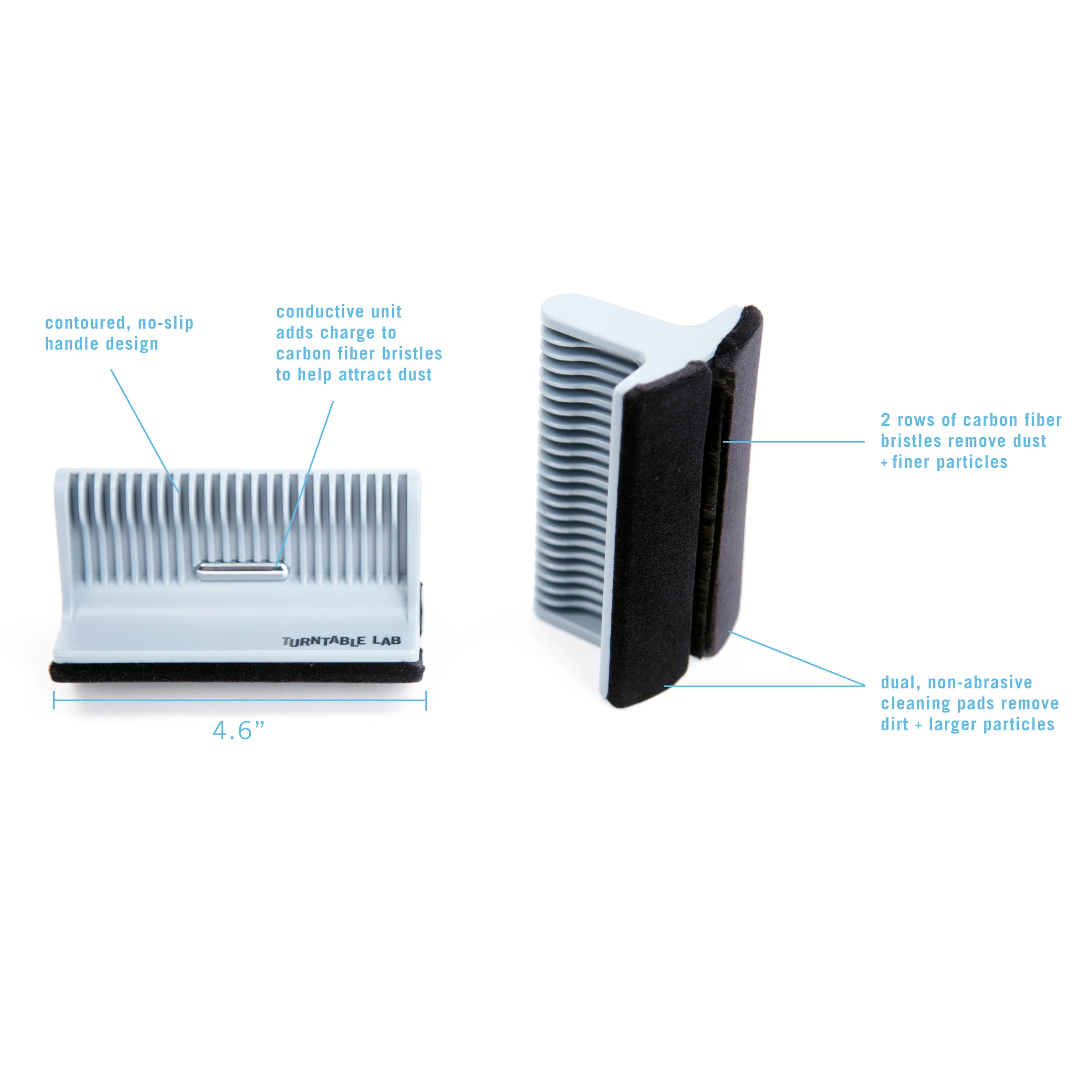 Turntable Lab: Triple Operation Vinyl Record Cleaning Brush - PRE-ORDER - Image 4
