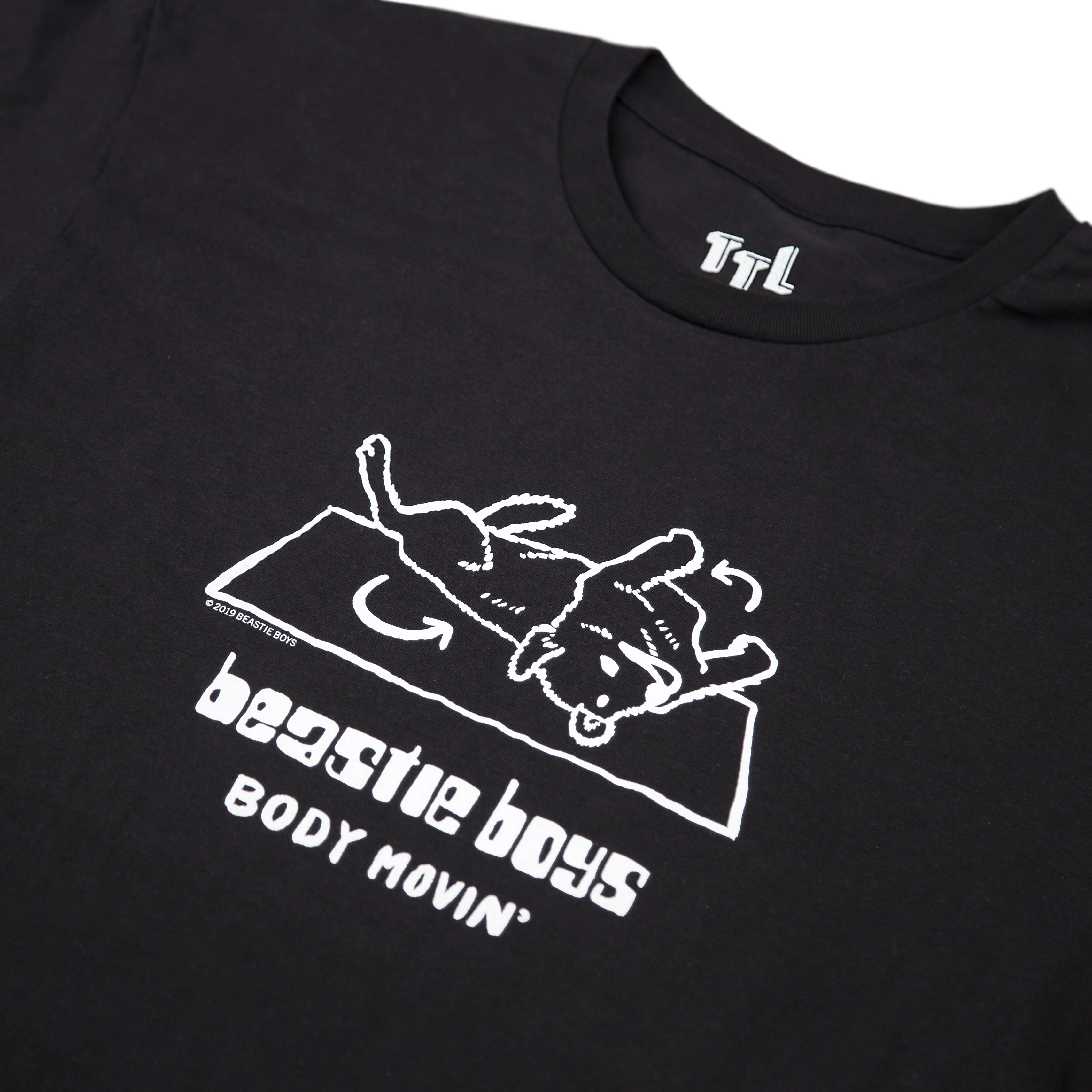 Turntable Lab: TTL x Beastie Boys Body Movin Shirt - Black (Deadstock, Medium Only) - Image 2