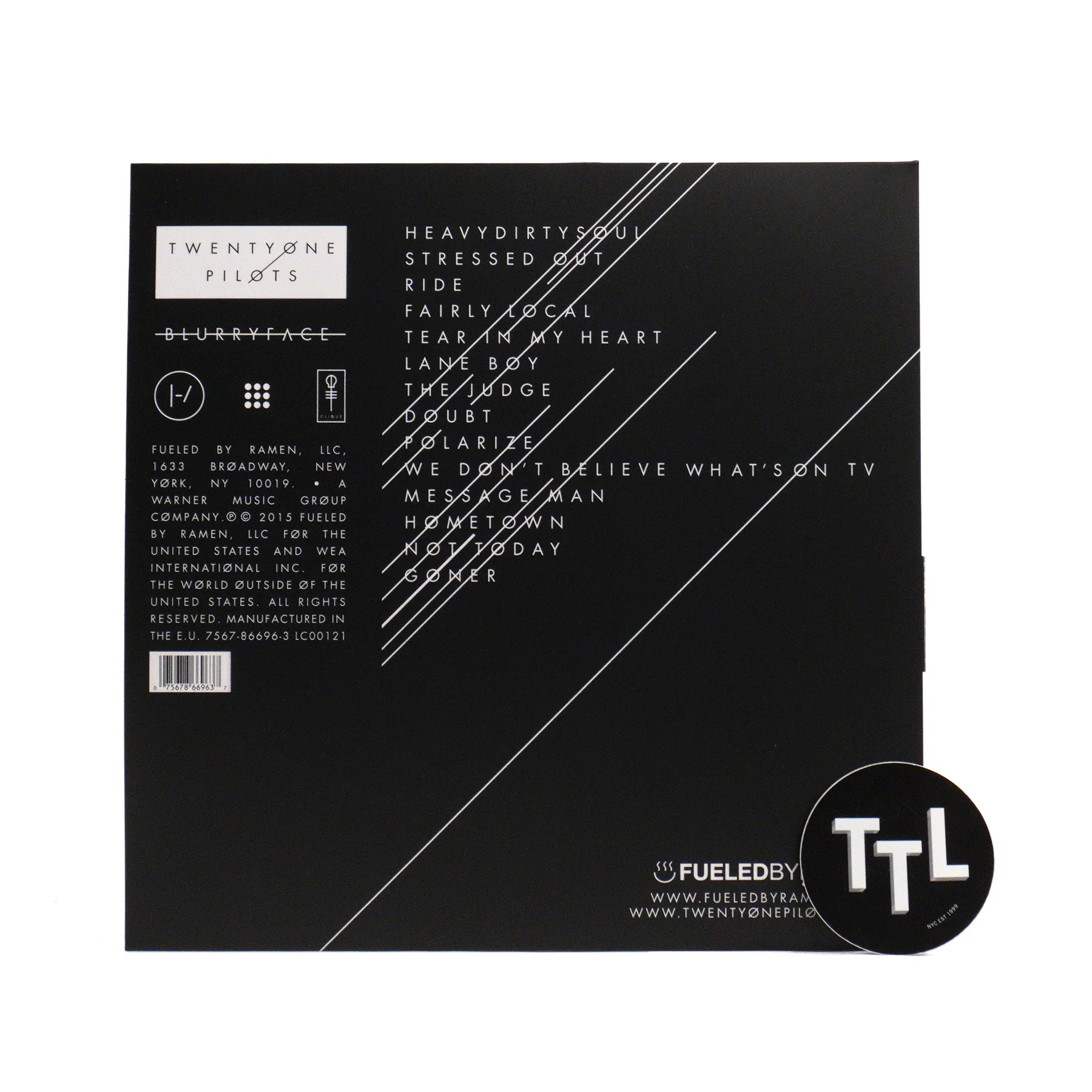 Twenty One Pilots: Blurryface (Silver Colored Vinyl) Vinyl LP - Image 3