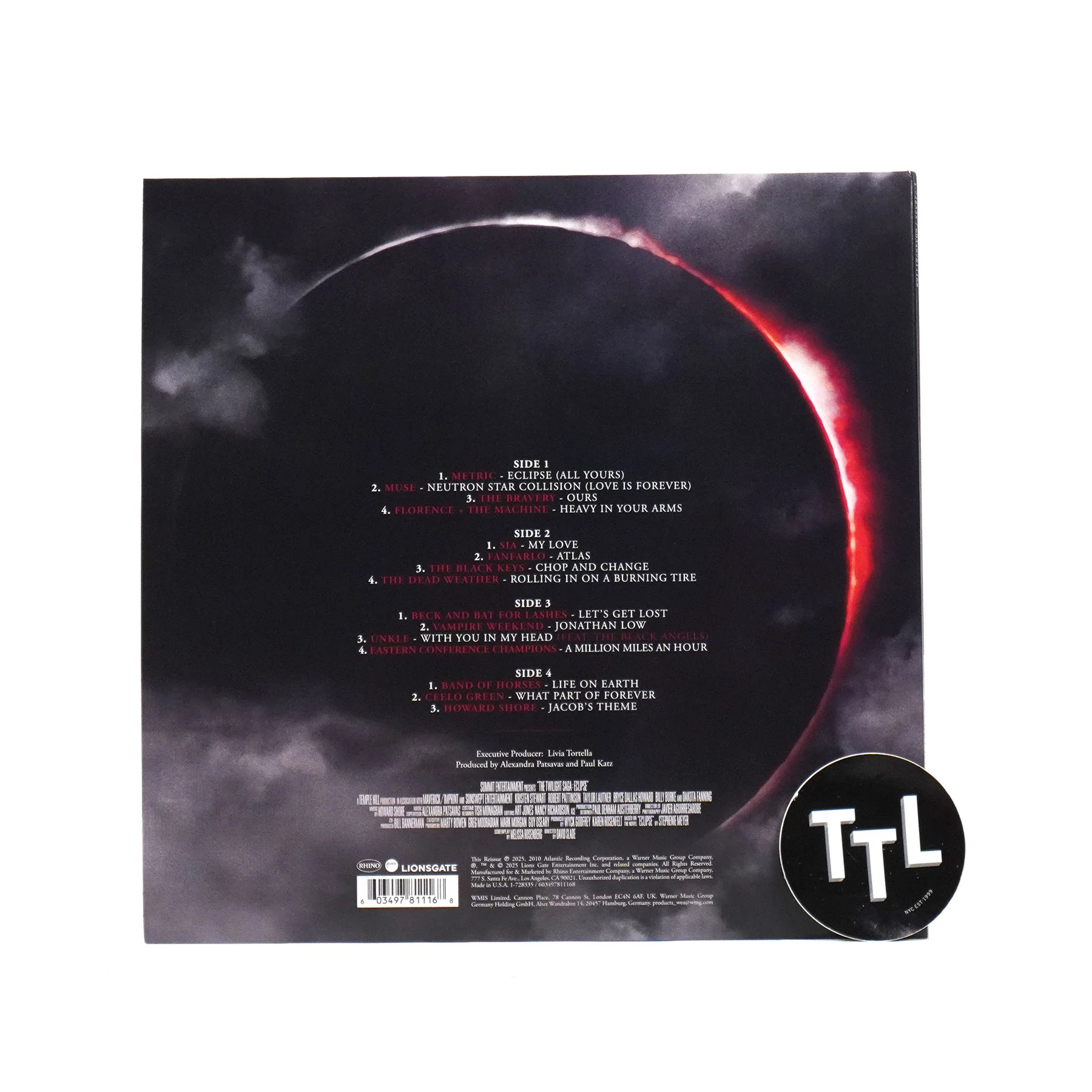 Twilight: The Twilight Saga Eclipse Original Soundtrack (Colored Vinyl) Vinyl 2LP - Image 4