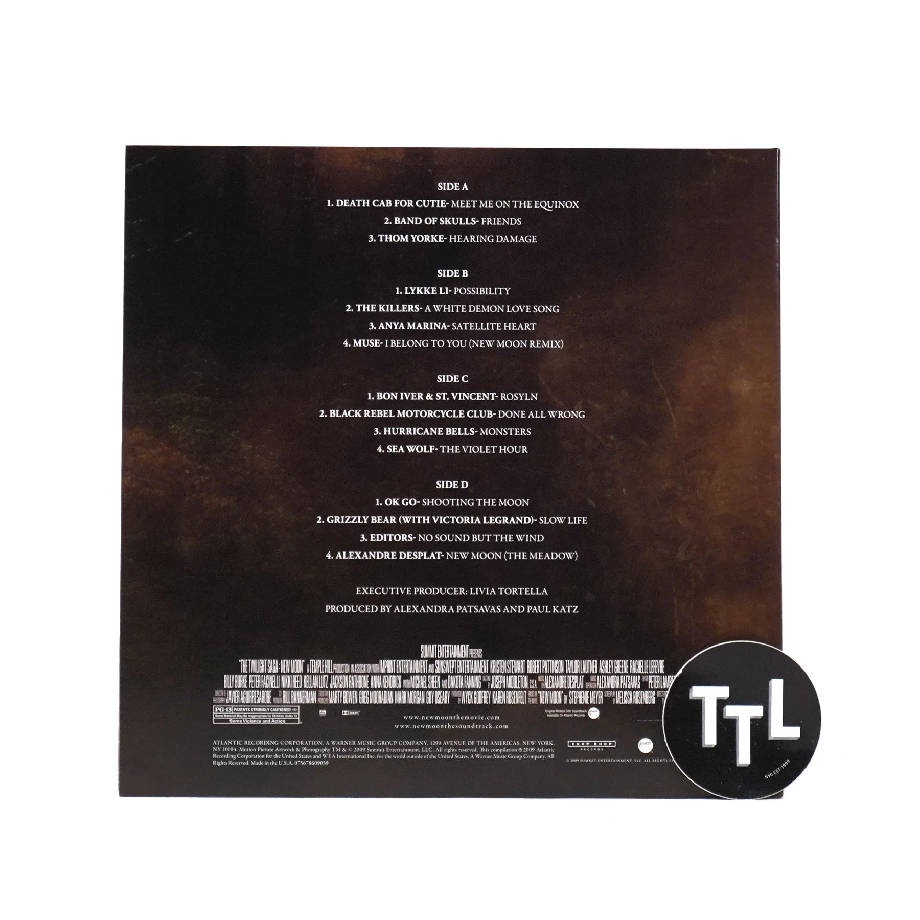Twilight: The Twilight Saga New Moon Original Soundtrack (Tigers Eye Colored Vinyl) Vinyl 2LP - Image 3