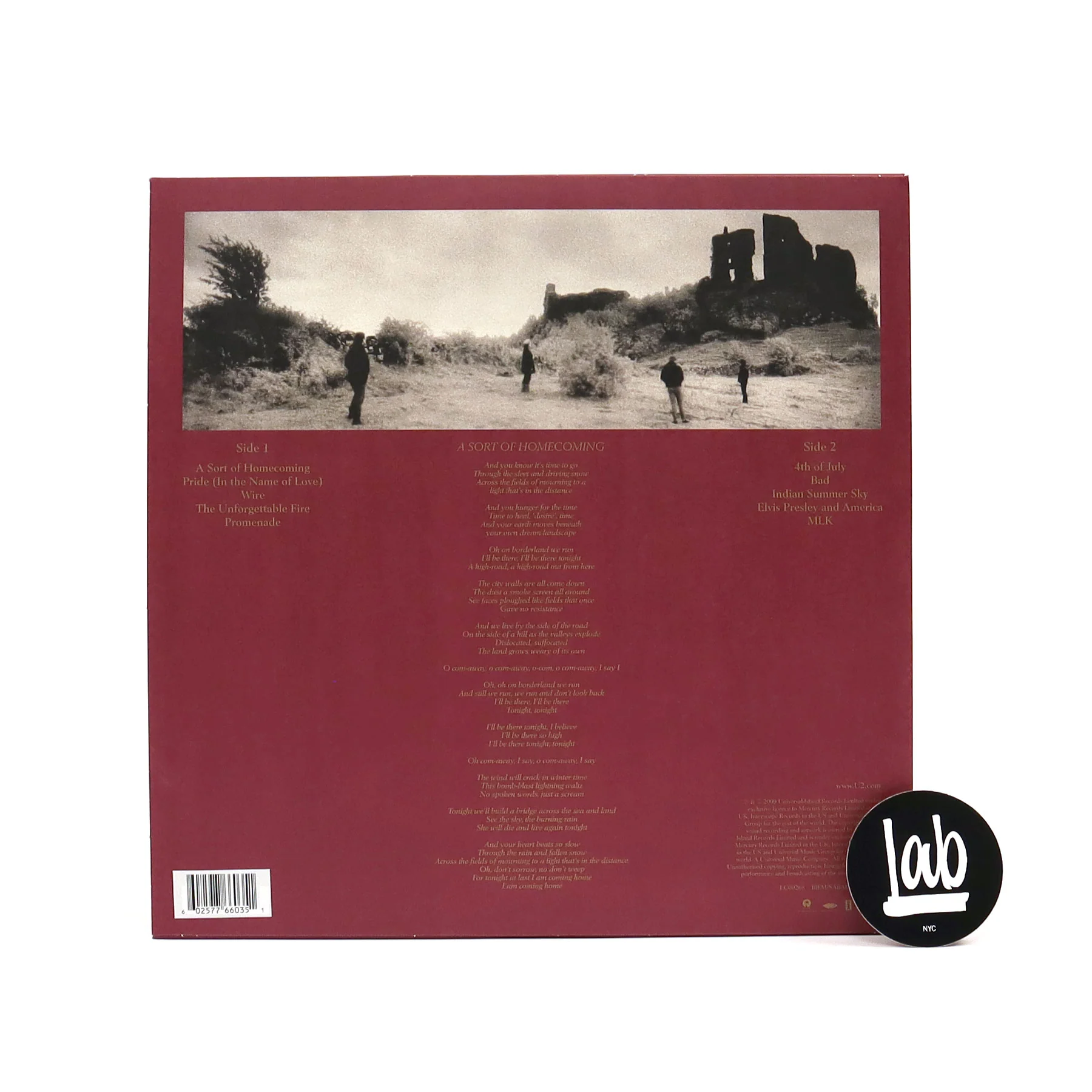 U2: The Unforgettable Fire - 35th Anniversary Edition (180g, Colored Vinyl) Vinyl LP - Image 3