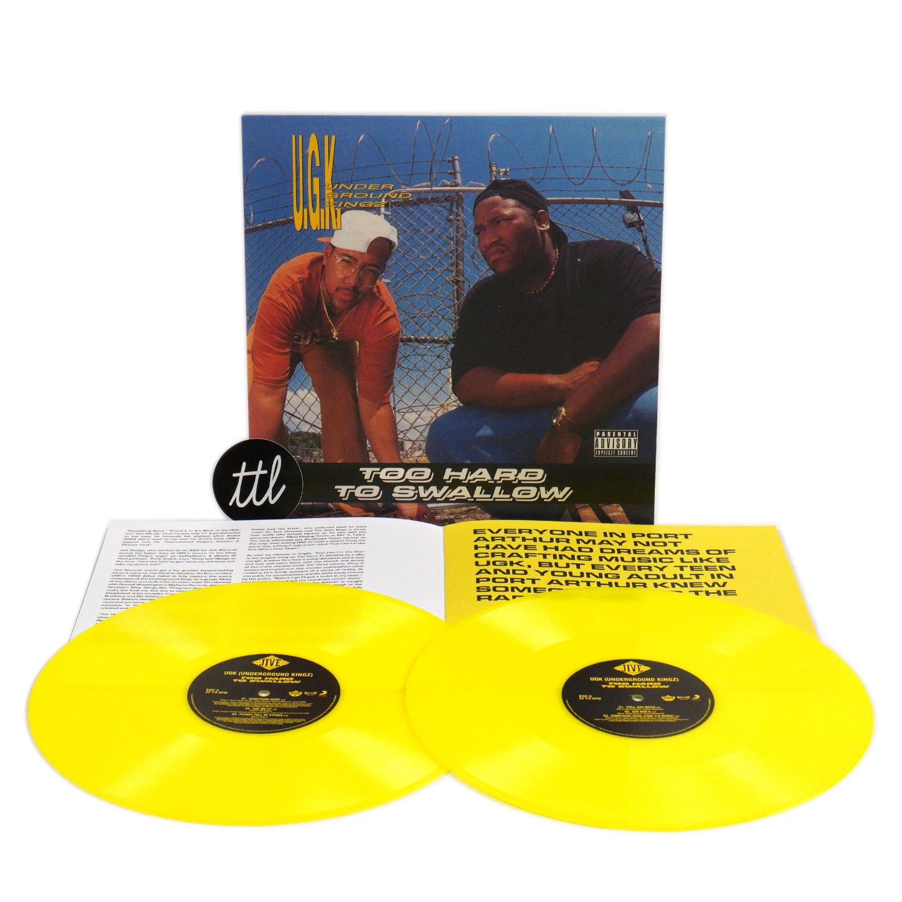 UGK: Too Hard To Swallow (Neon Yellow Colored Vinyl) Vinyl 2LP - Image 2