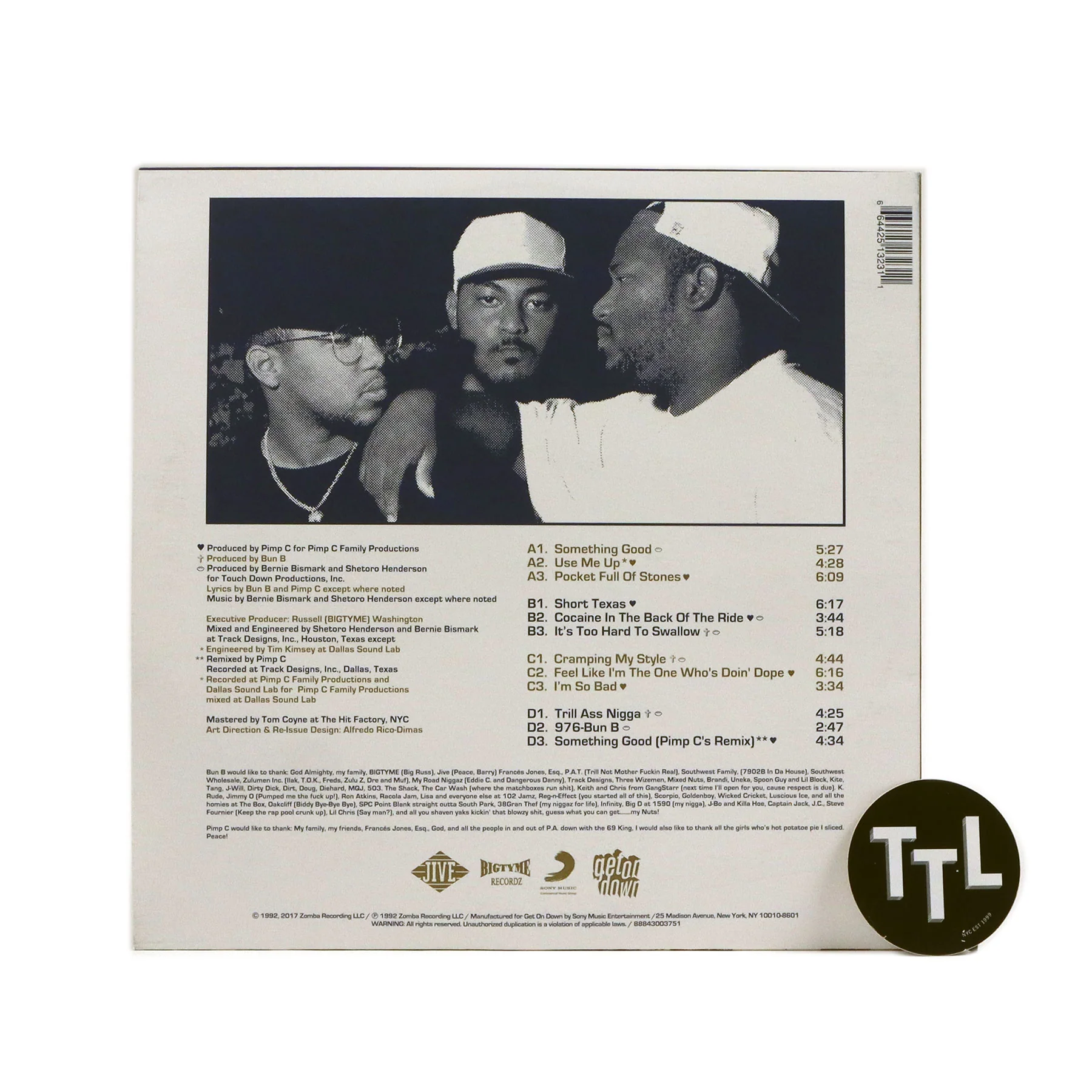 UGK: Too Hard To Swallow (Clear Colored Vinyl) Vinyl 2LP - Image 3