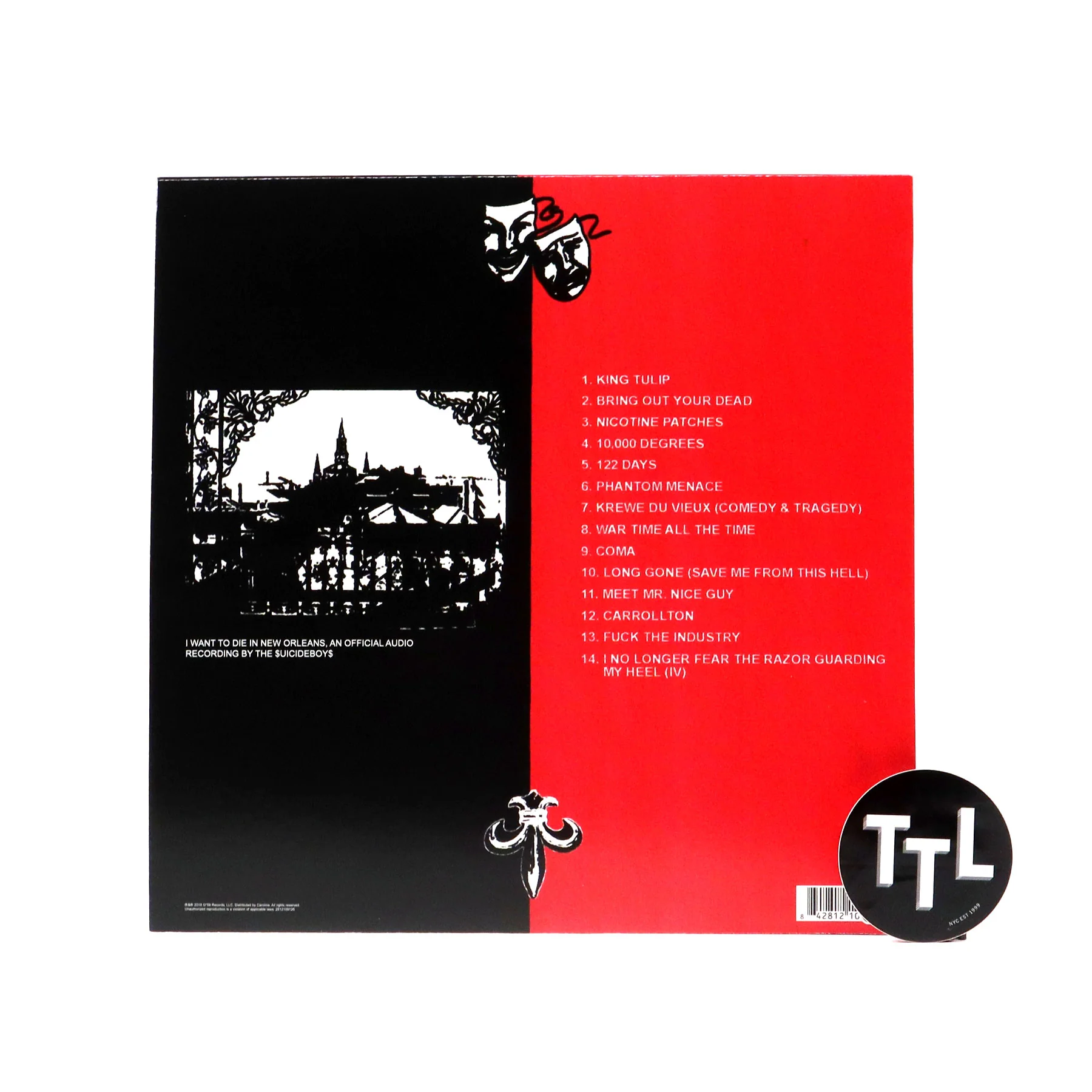 $uicideboy$: I Want To Die In New Orleans (Red & Black Colored Vinyl) Vinyl LP - Image 3