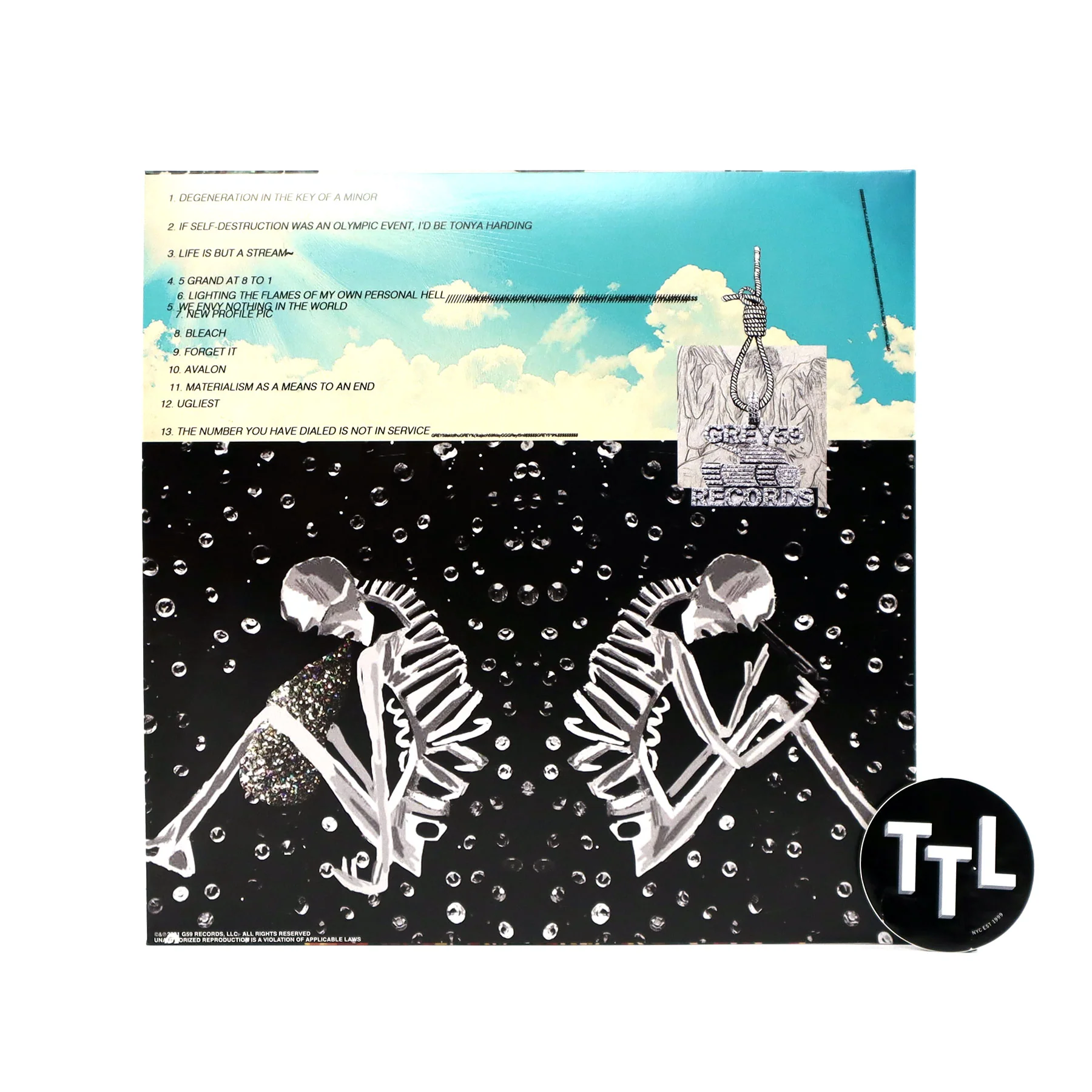 $uicideboy$: Long Term Effects Of Suffering (Glow In The Dark Vinyl) Vinyl LP - Image 2