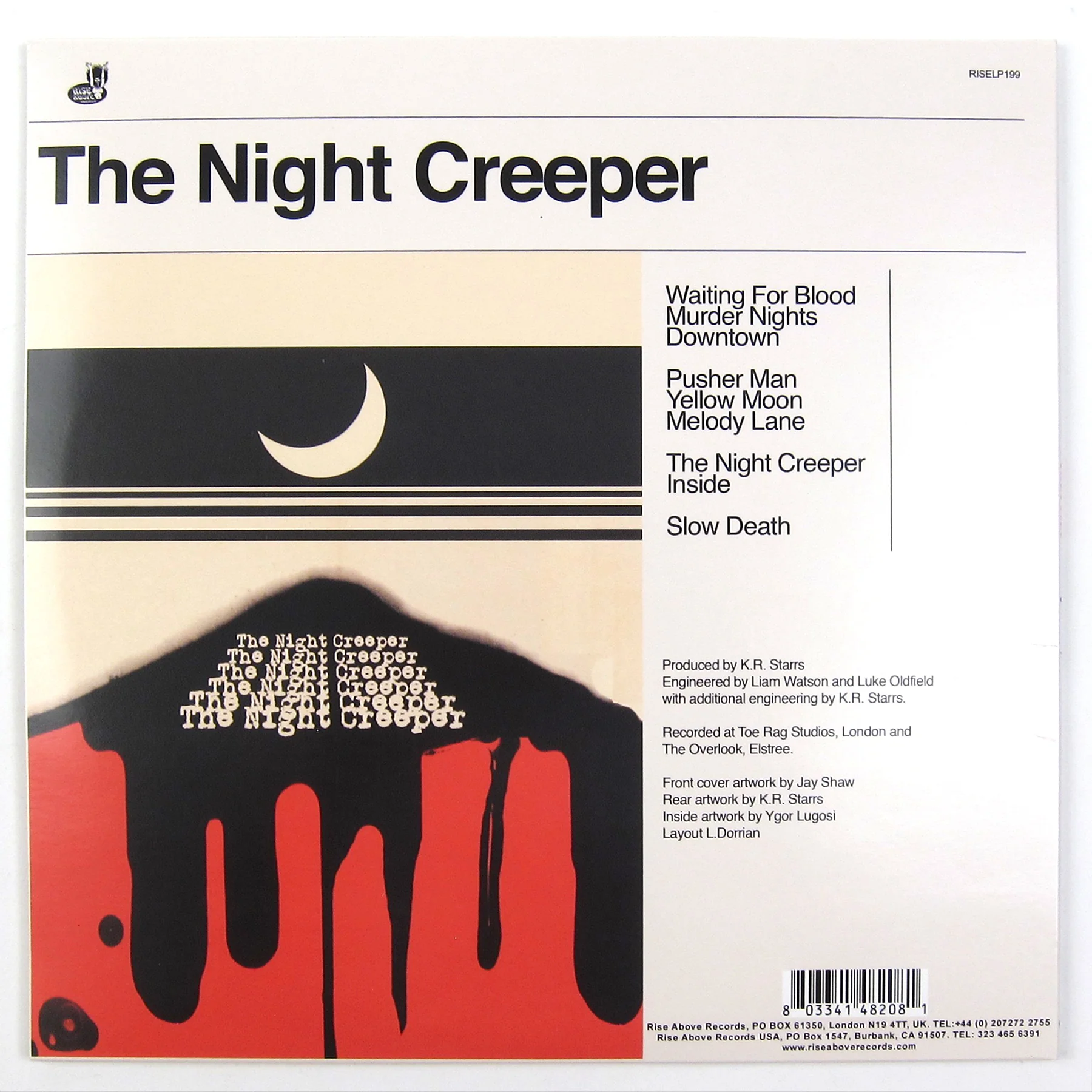 Uncle Acid & The Deadbeats: The Night Creeper (Orange Colored Vinyl) Vinyl 2LP - Image 3