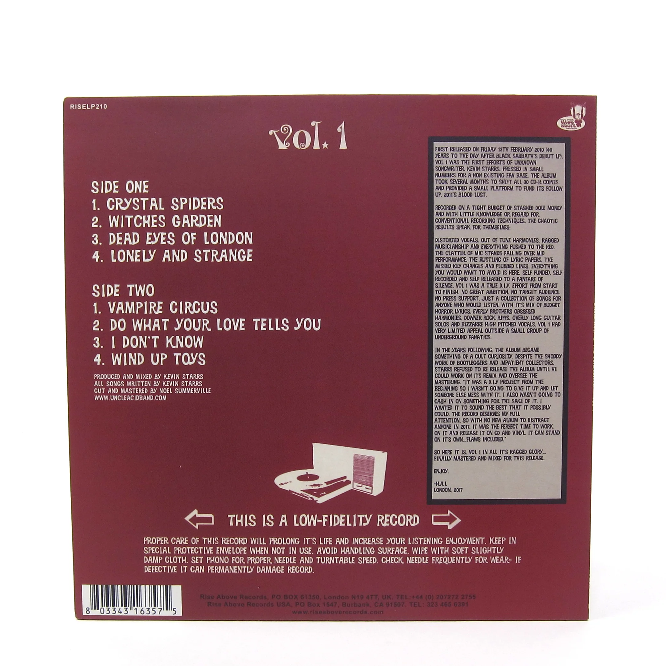 Uncle Acid & The Deadbeats: Vol.1 (Purple Colored Vinyl) Vinyl LP - Image 3