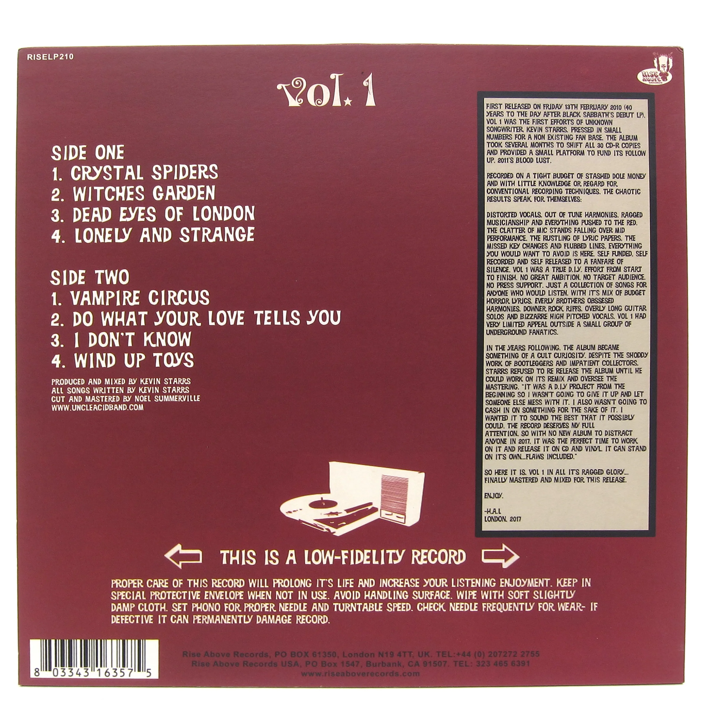 Uncle Acid & The Deadbeats: Vol.1 Vinyl LP - Image 3