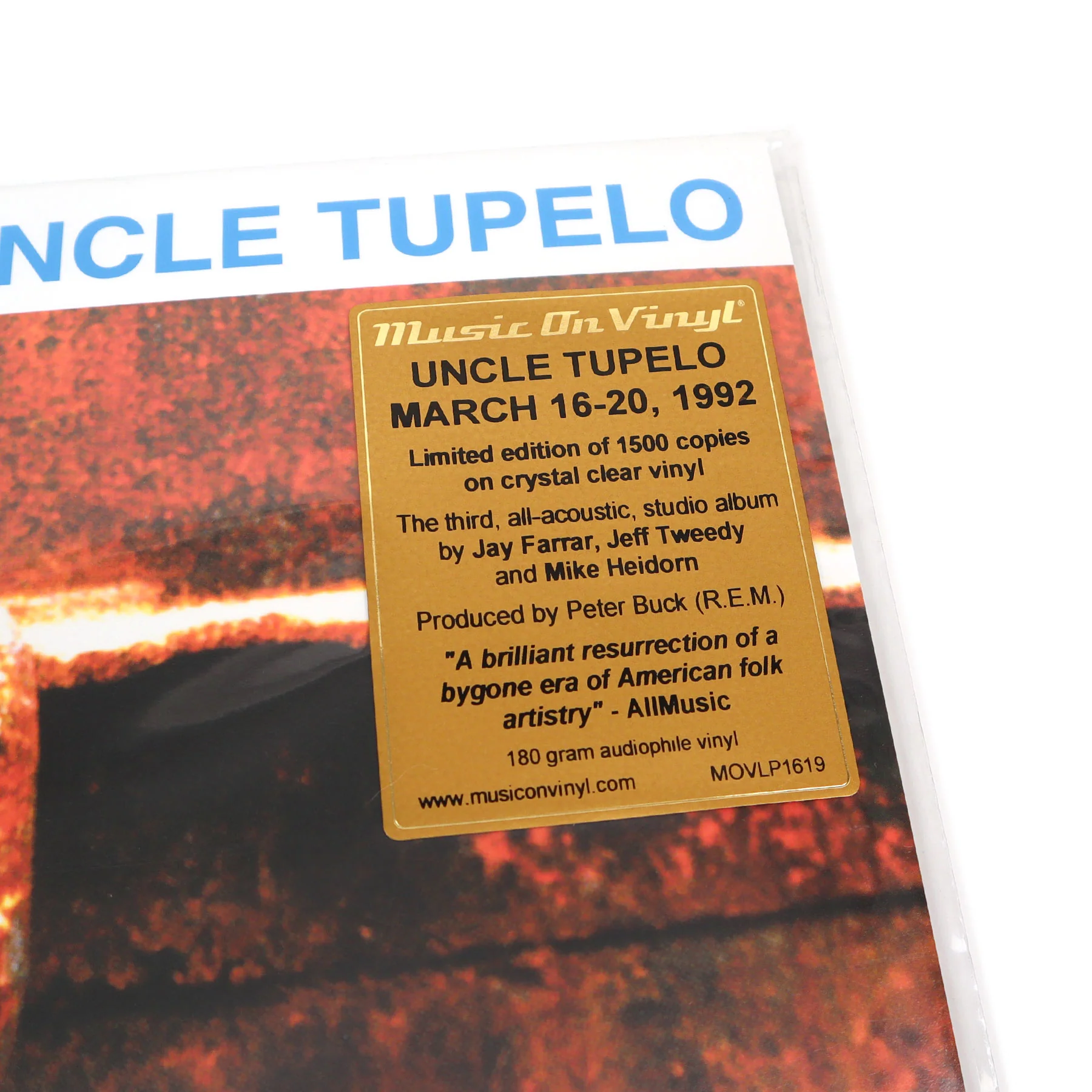 Uncle Tupelo: March 16-20, 1992 (180g Music On Vinyl Colored Vinyl) Vinyl LP - Image 4