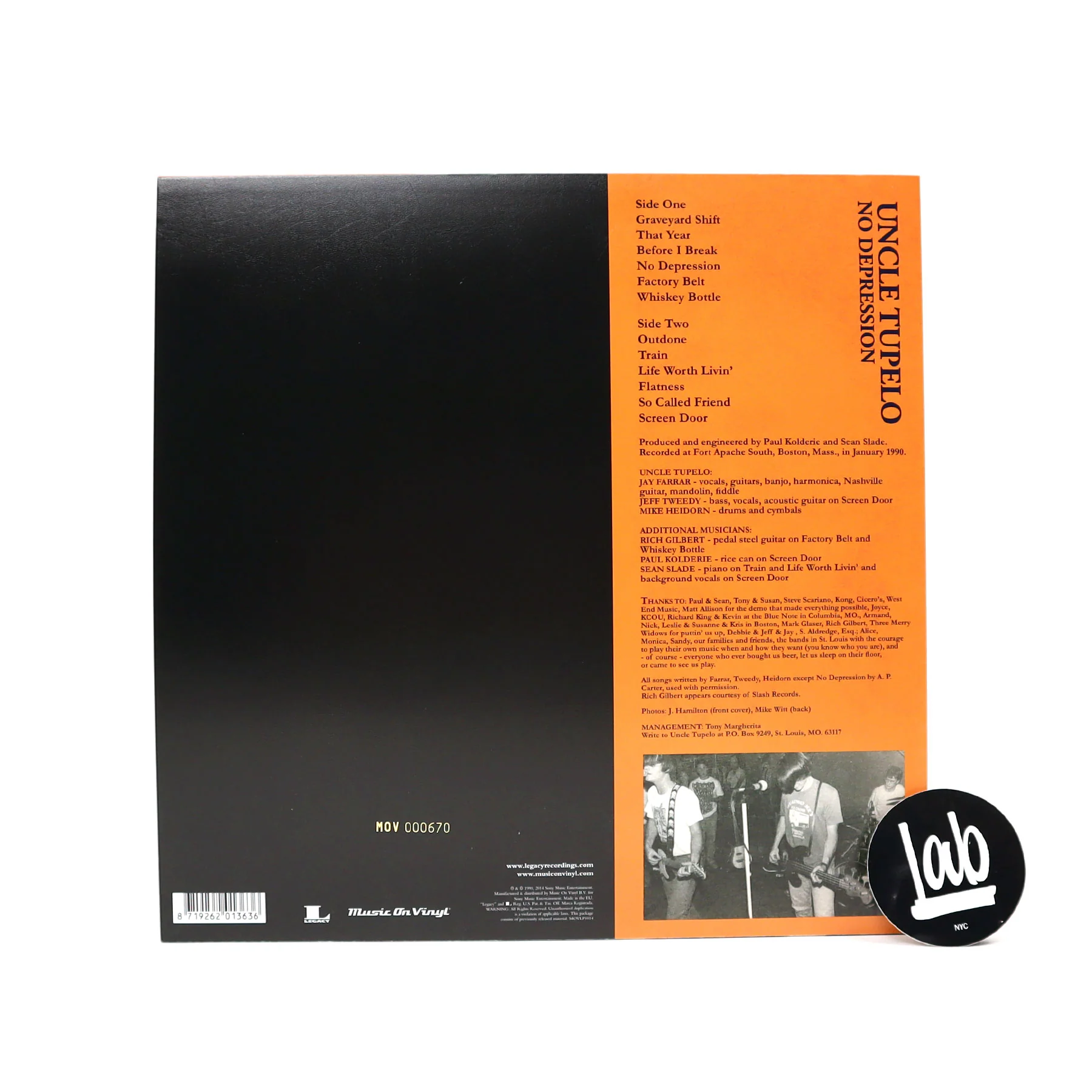 Uncle Tupelo: No Depression (180g Music On Vinyl Colored Vinyl) Vinyl LP - Image 3