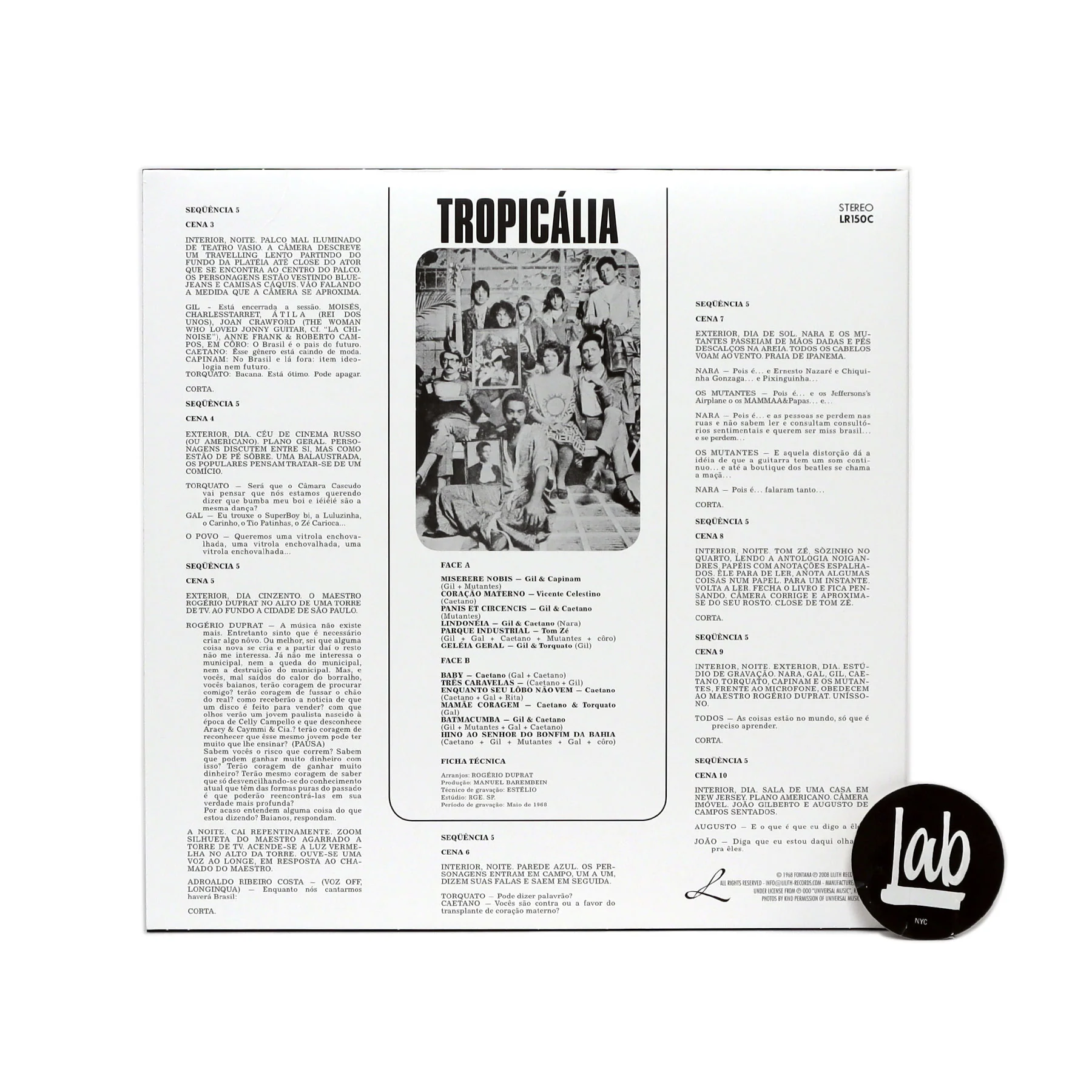 Gilberto Gil, Gal Costa, Caetano Veloso: Tropicalia Ou Panis Et Circensis (Clear Vinyl) Vinyl LP - Image 3