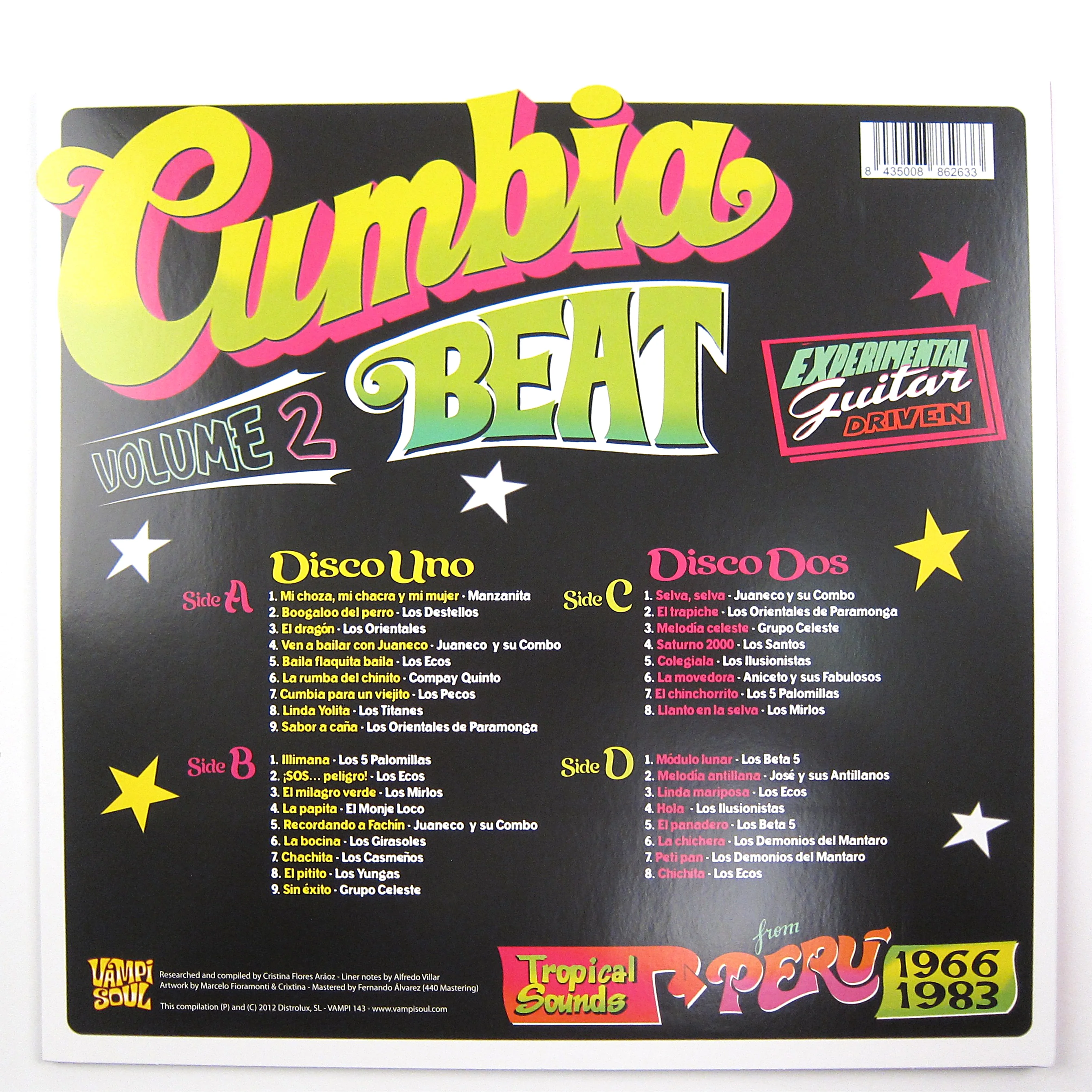 Vampi Soul: Cumbia Beat Vol.2 - Experimental Guitar-Driven Tropical Sounds From Peru 1966-83 Vinyl 2LP - Image 3