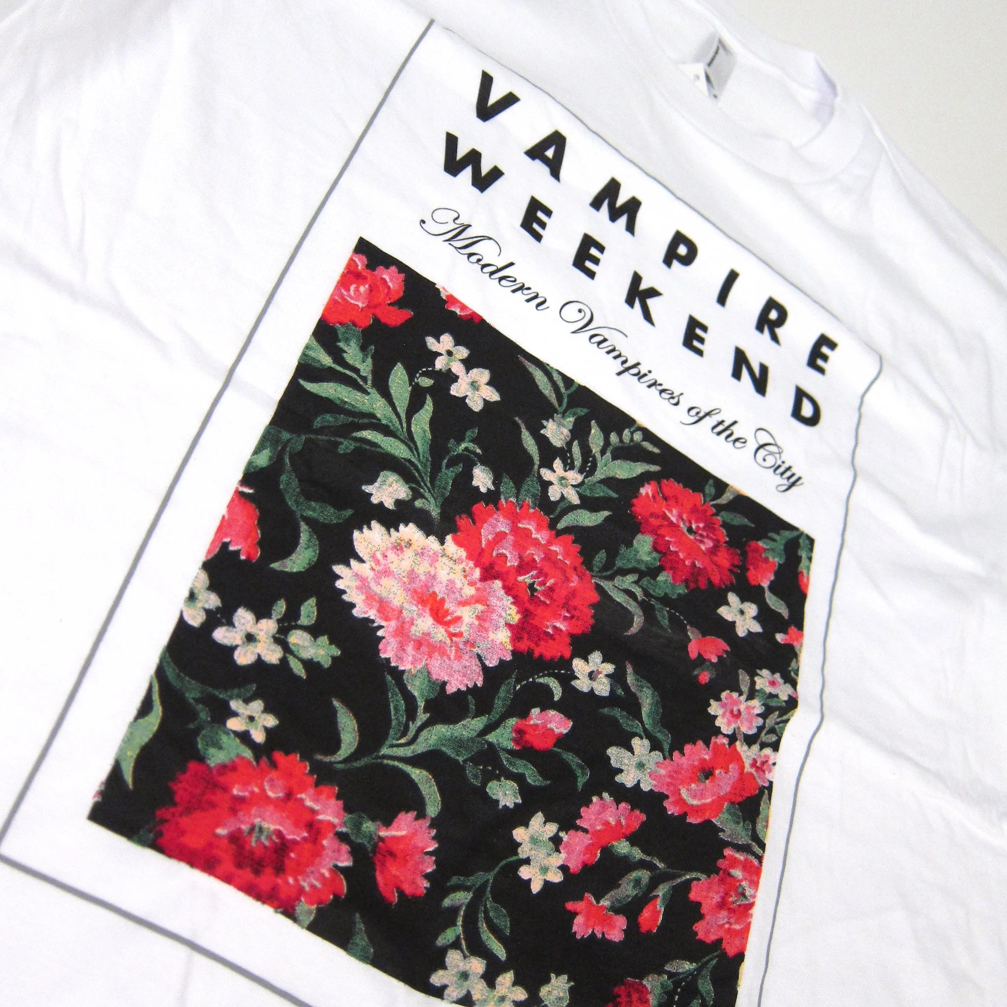 Vampire Weekend: Floral Shirt - White - Image 2
