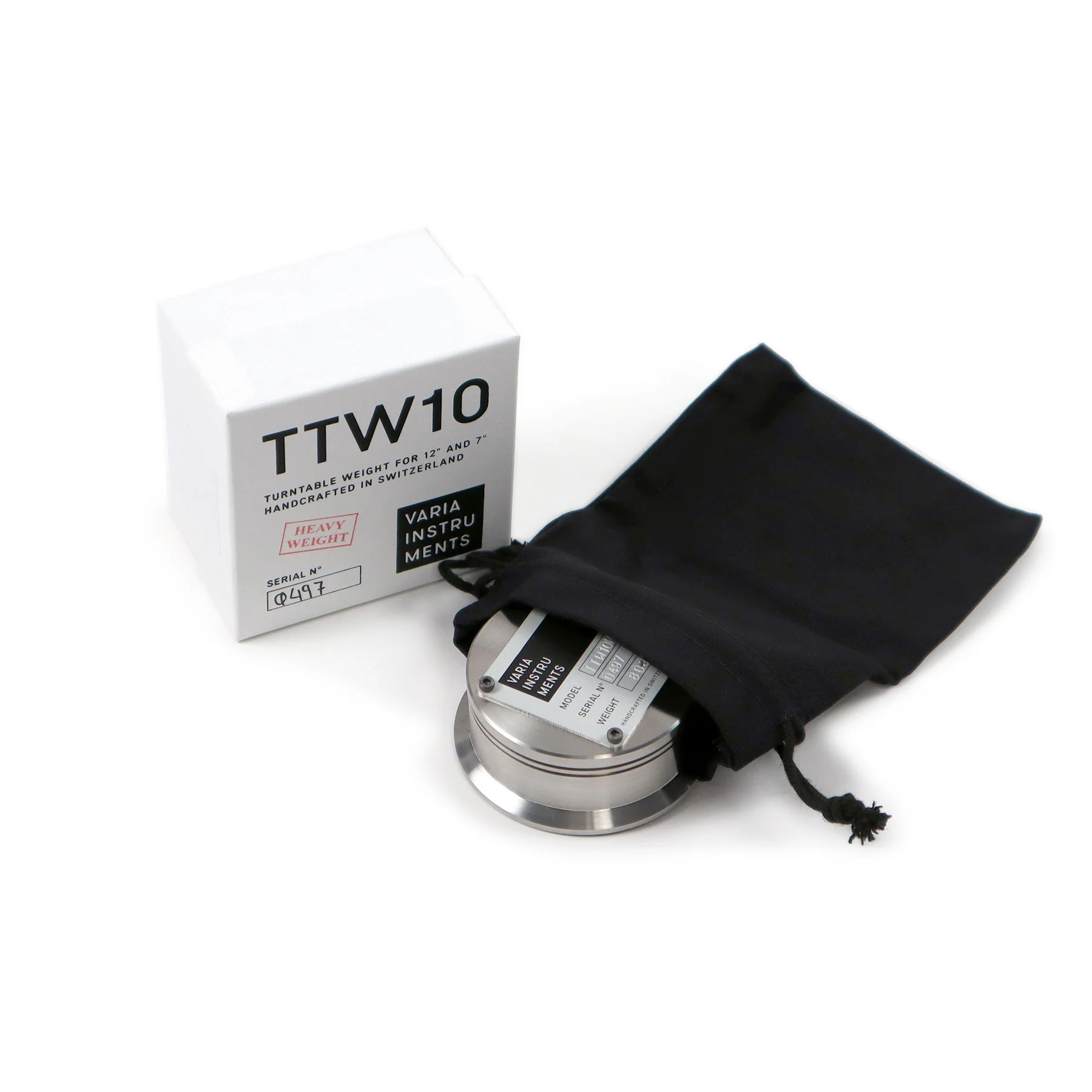 Varia Instruments: TTW10H Turntable Weight for 12" + 7" Records - Heavy Weight Edition - Image 7