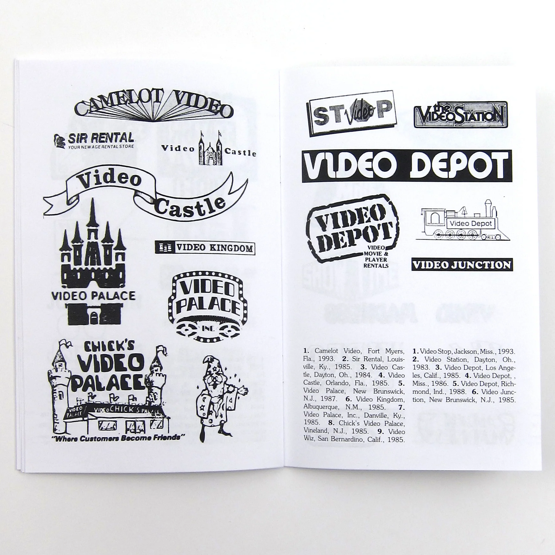 Videoland: A Visual Catalog of American Video Store Logos 1980-1995 Zine - Image 2
