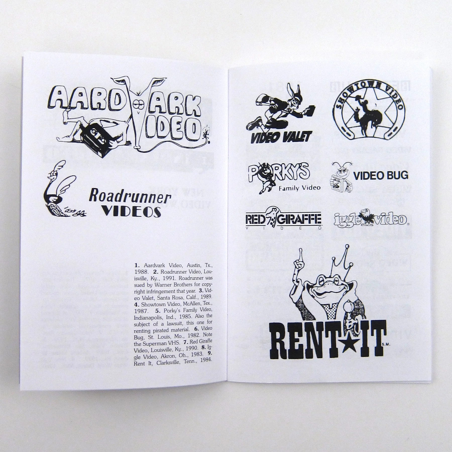 Videoland: A Visual Catalog of American Video Store Logos 1980-1995 Zine - Image 3