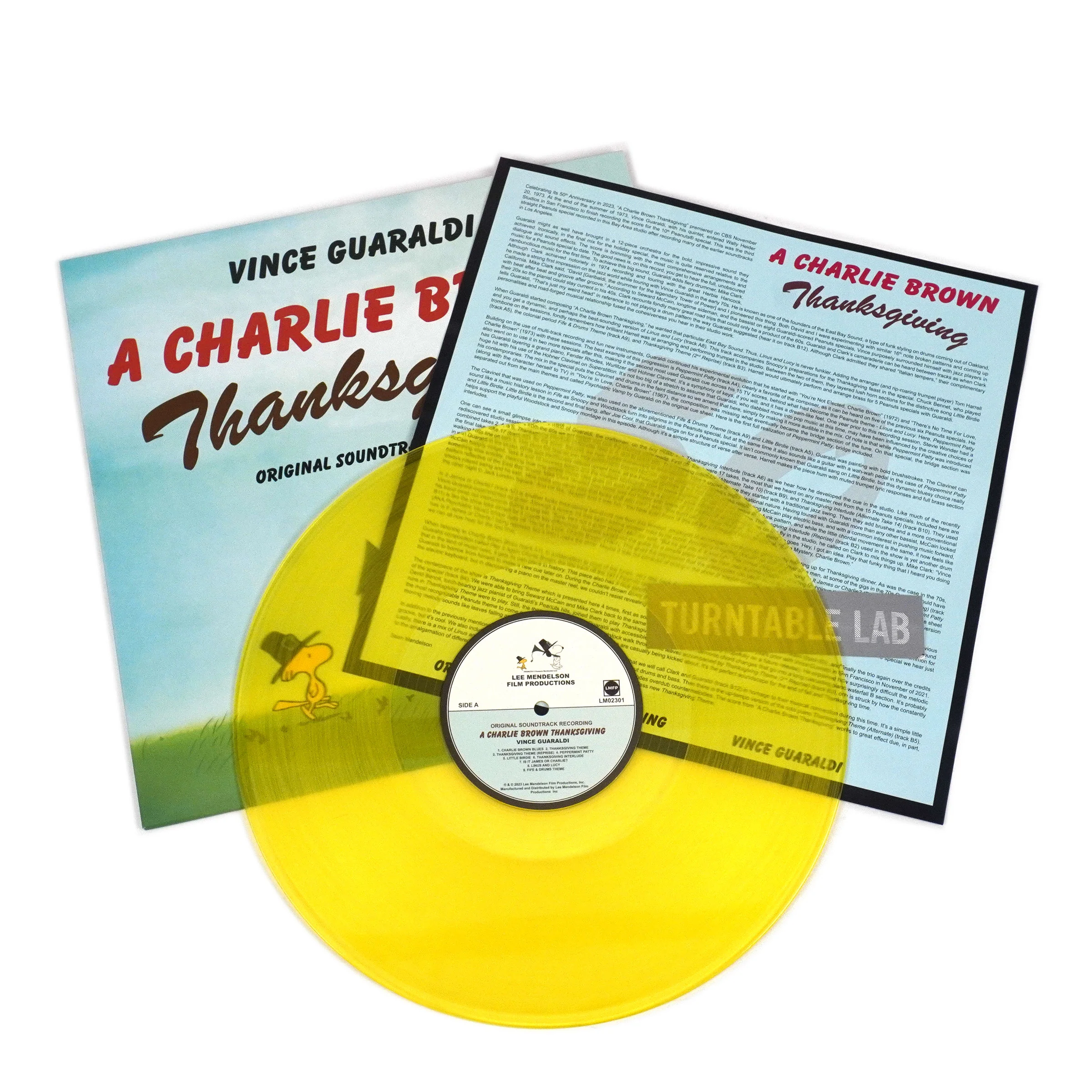 Vince Guaraldi: A Charlie Brown Thanksgiving (Indie Exclusive Yellow Colored Vinyl) Vinyl LP - Image 2