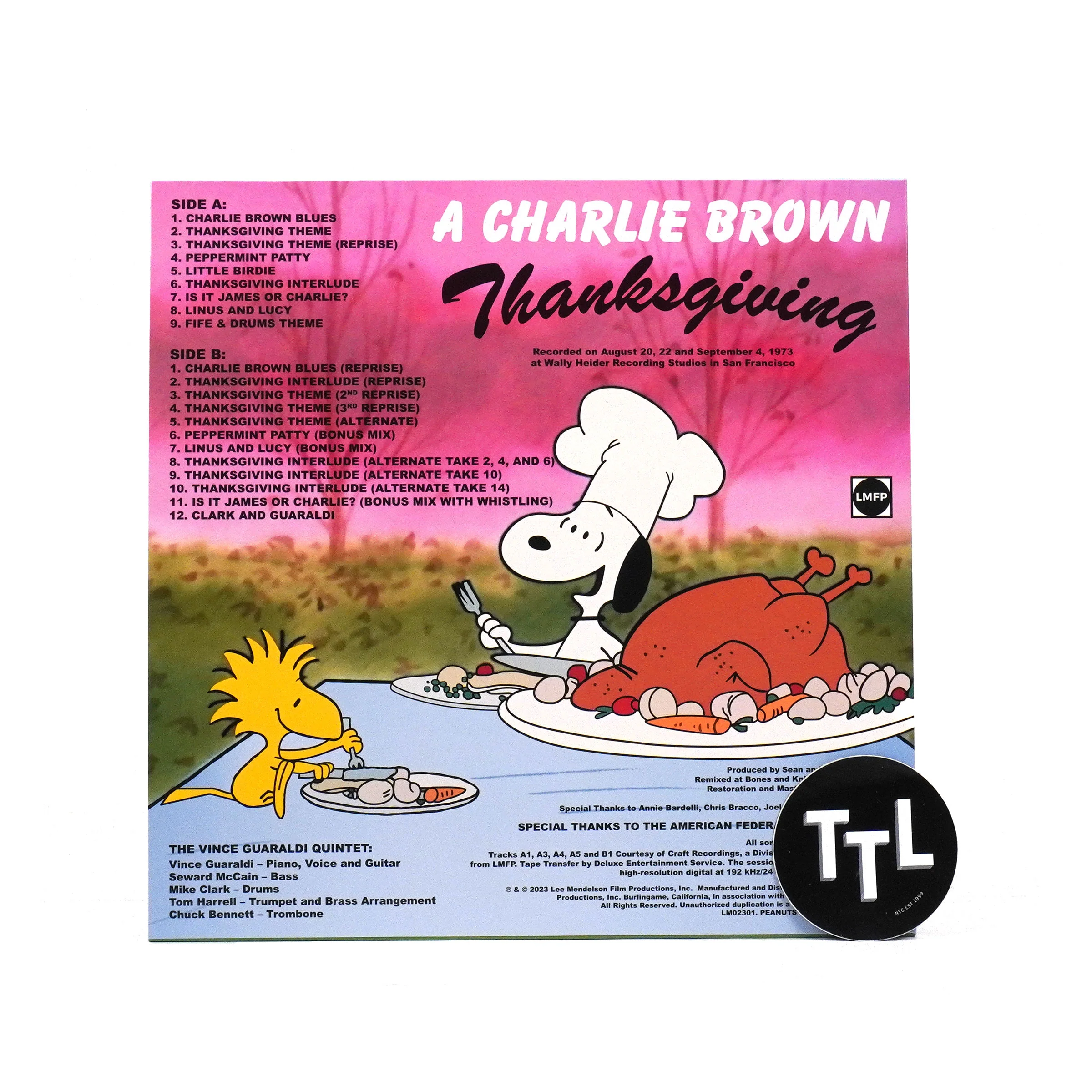 Vince Guaraldi: A Charlie Brown Thanksgiving (Indie Exclusive Yellow Colored Vinyl) Vinyl LP - Image 3