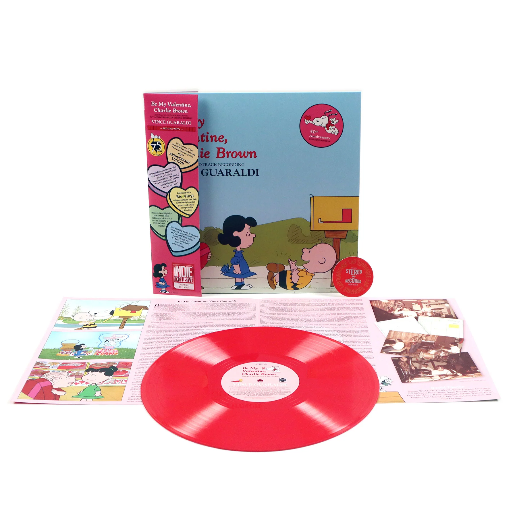 Vince Guaraldi: Be My Valentine, Charlie Brown (Indie Exclusive Colored Vinyl) Vinyl LP - Image 2