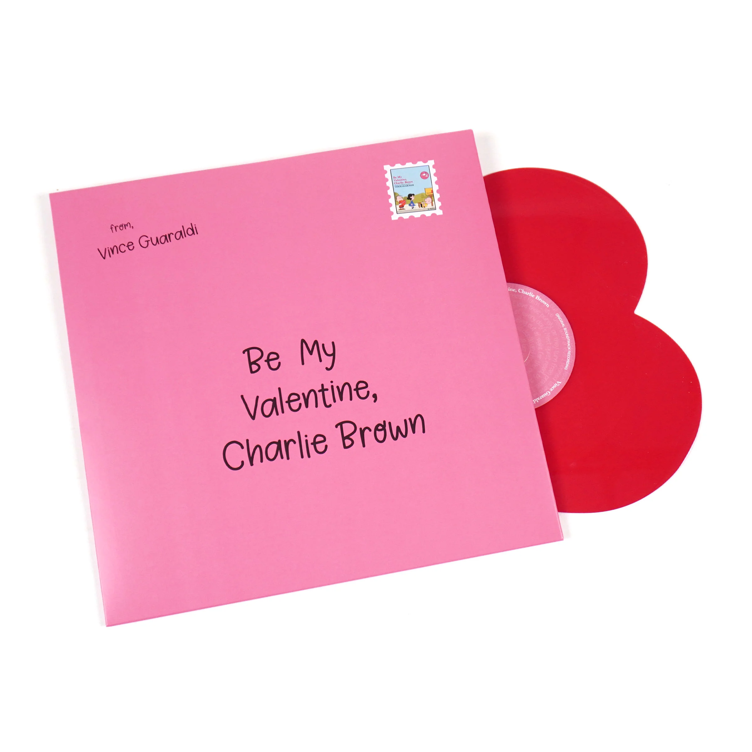 Vince Guaraldi: Be My Valentine, Charlie Brown (Heart Shaped Colored Vinyl) Vinyl 12" - Image 4