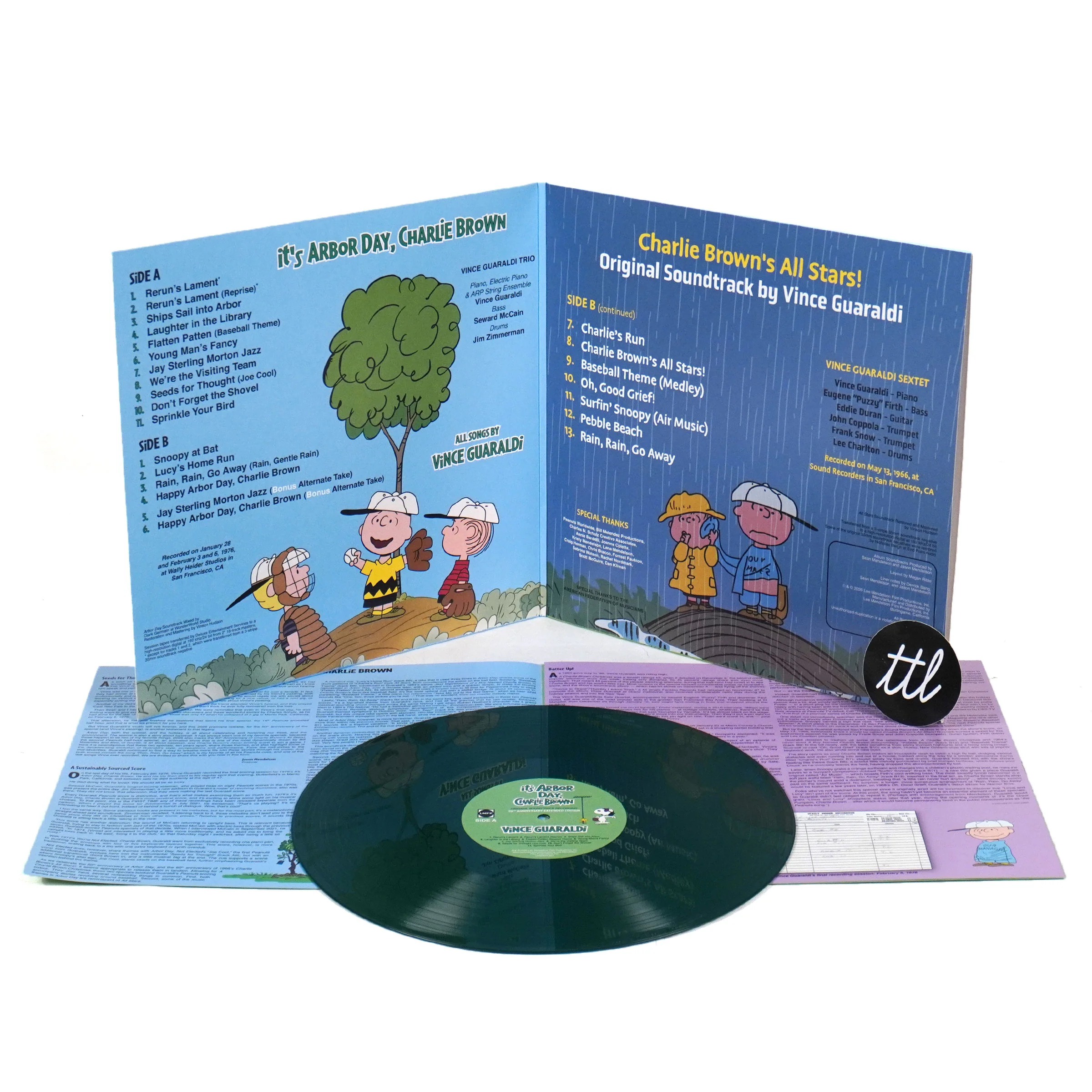 Vince Guaraldi: It's Arbor Day, Charlie Brown / Charlie Brown's All Stars! (Colored Vinyl) Vinyl LP - Image 2