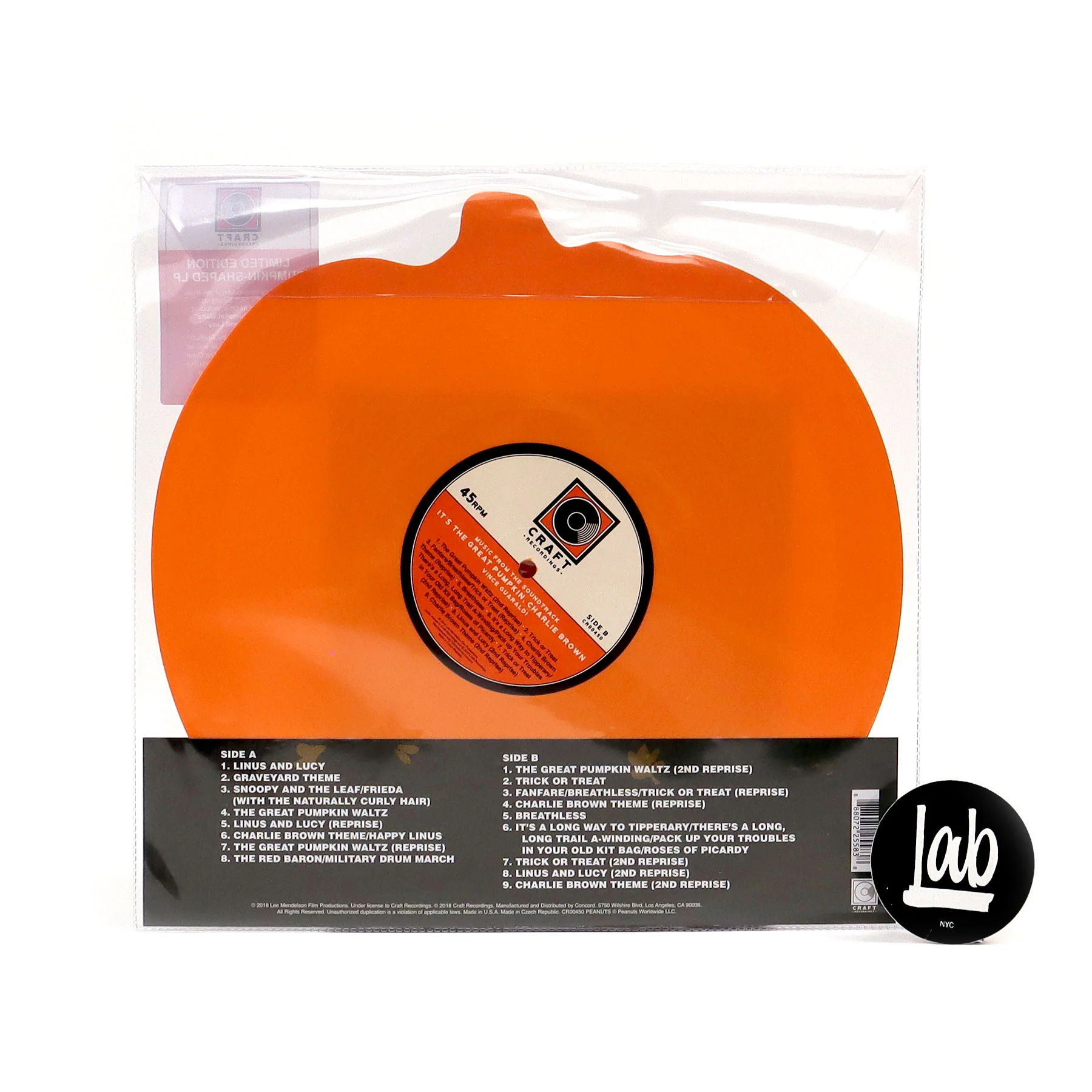 Vince Guaraldi: It's The Great Pumpkin, Charlie Brown (Pumpkin Shaped Colored Vinyl) Vinyl LP - Image 3